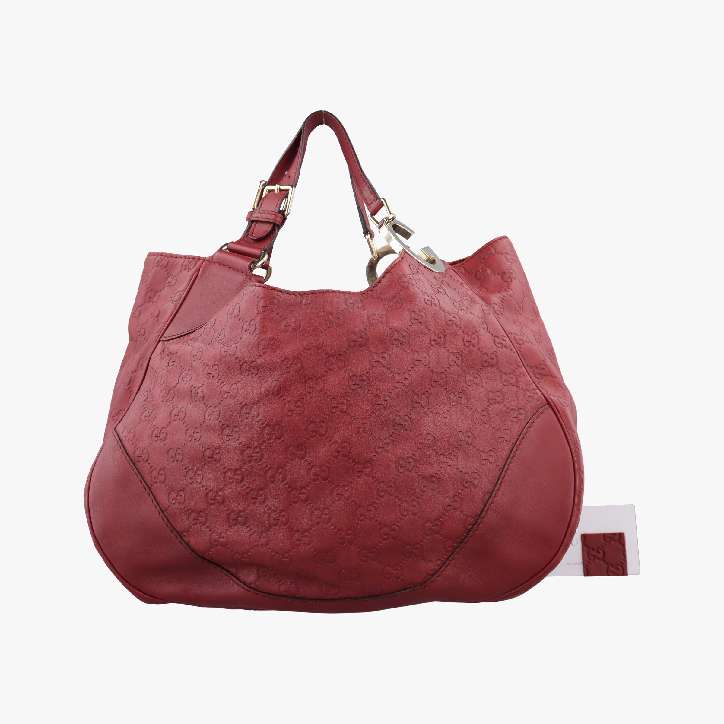 Pre-owned Gucci Charlotte Red Leather 203504 handbag | stylenewstar
