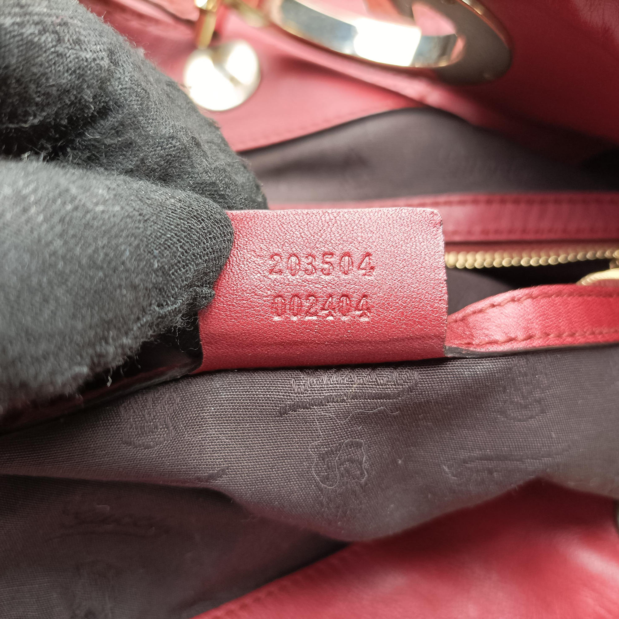 Pre-owned Gucci Charlotte Red Leather 203504 handbag | stylenewstar