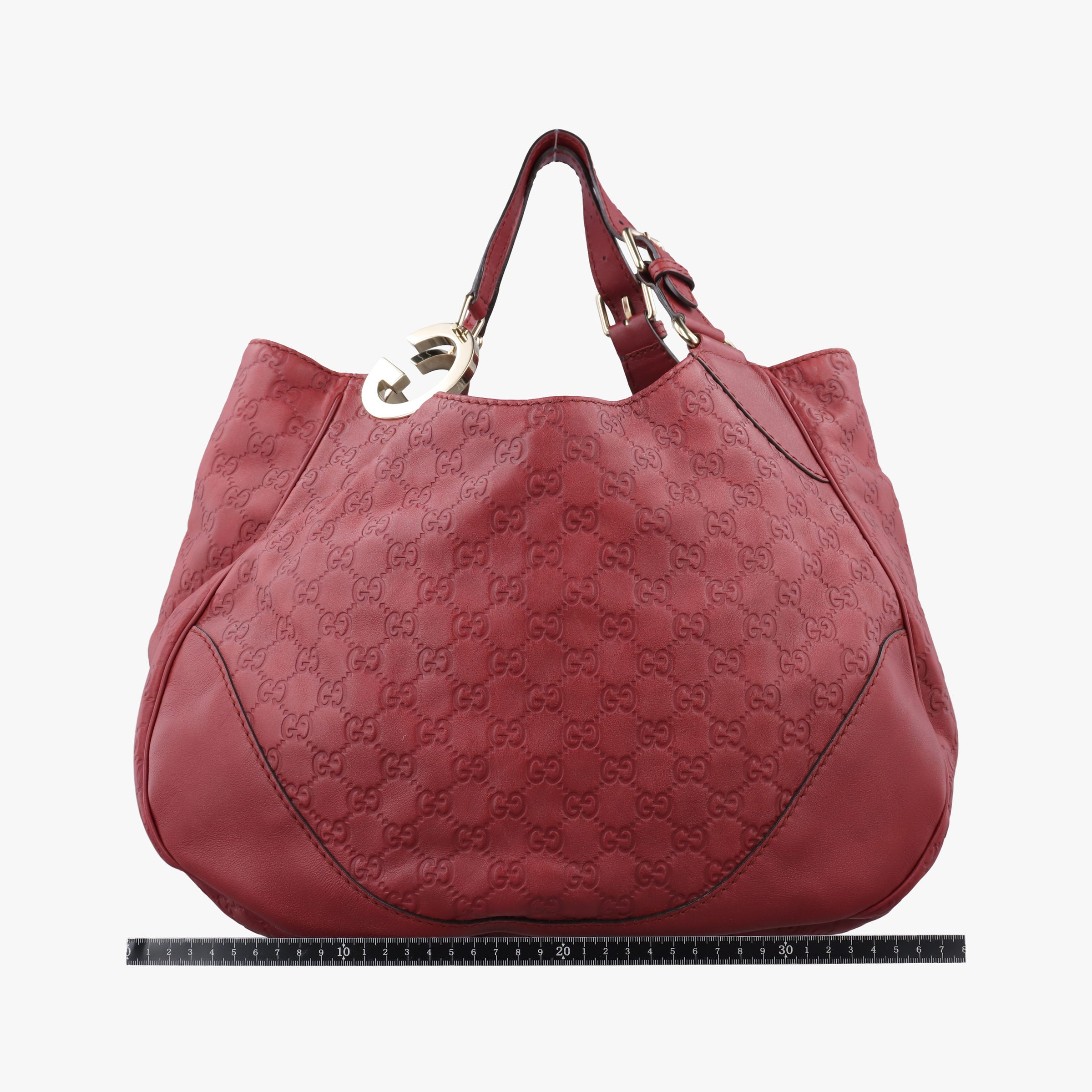 Pre-owned Gucci Charlotte Red Leather 203504 handbag | stylenewstar