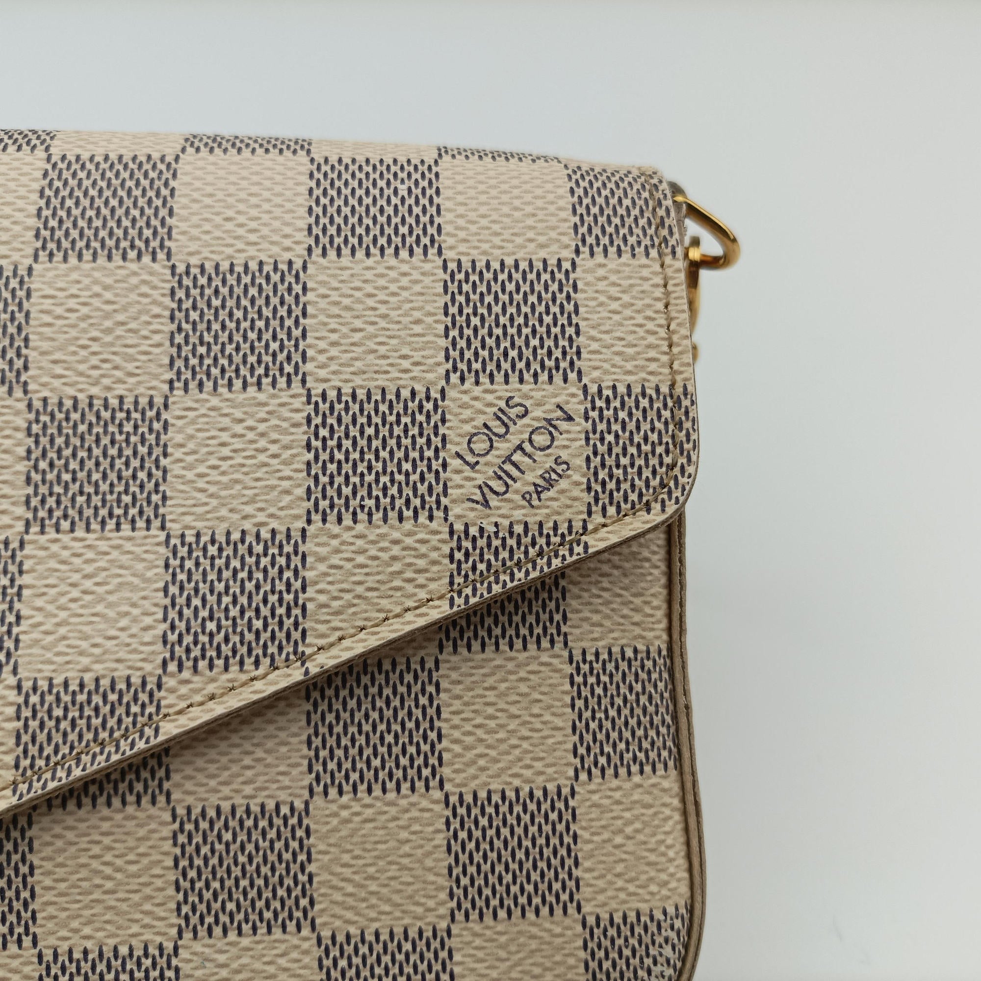 Pre-owned Louis Vuitton Pochette Felicie AZUR Damier Canvas N63106 shoulderbag | stylenewstar