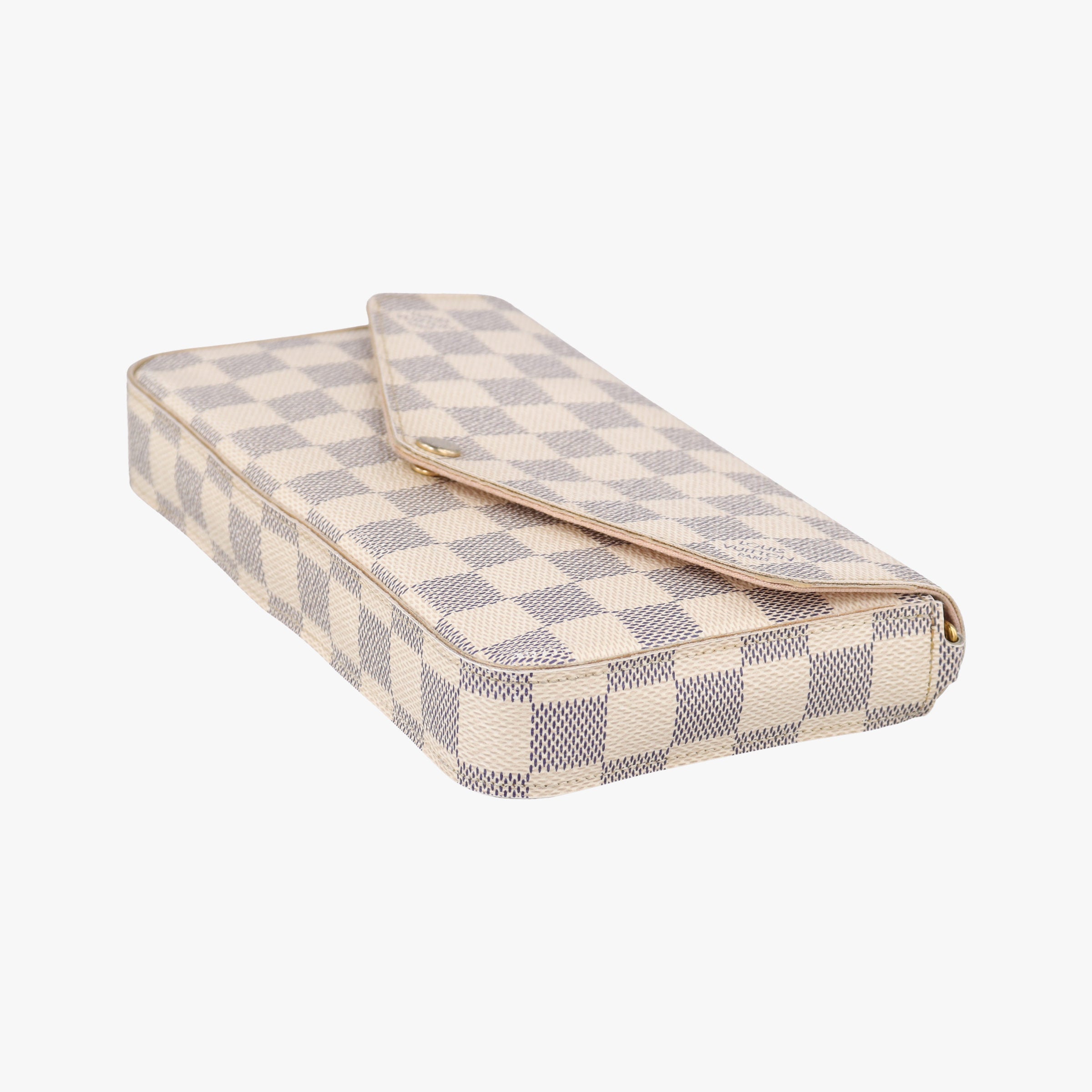 Pre-owned Louis Vuitton Pochette Felicie AZUR Damier Canvas N63106 shoulderbag | stylenewstar