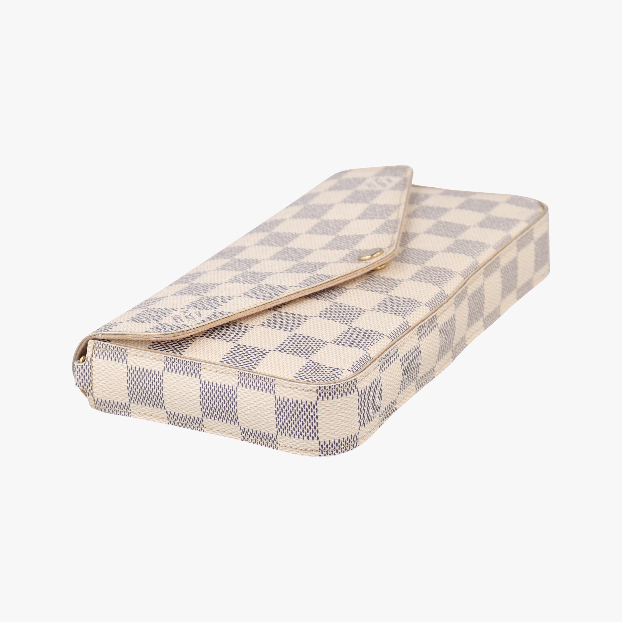 Pre-owned Louis Vuitton Pochette Felicie AZUR Damier Canvas N63106 shoulderbag | stylenewstar