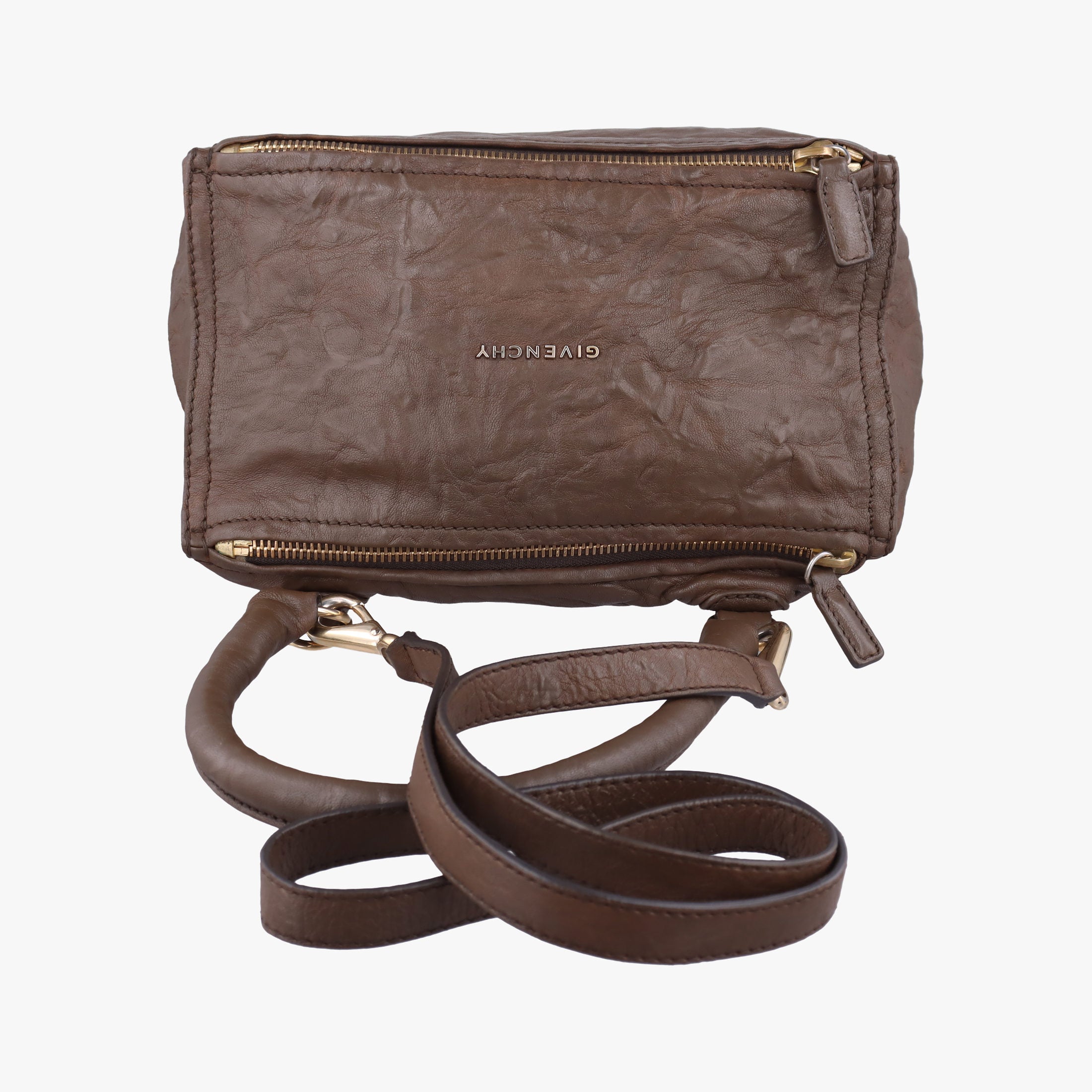 Vintage Givenchy Pandora Brown Leather  shoulderbag | stylenewstar
