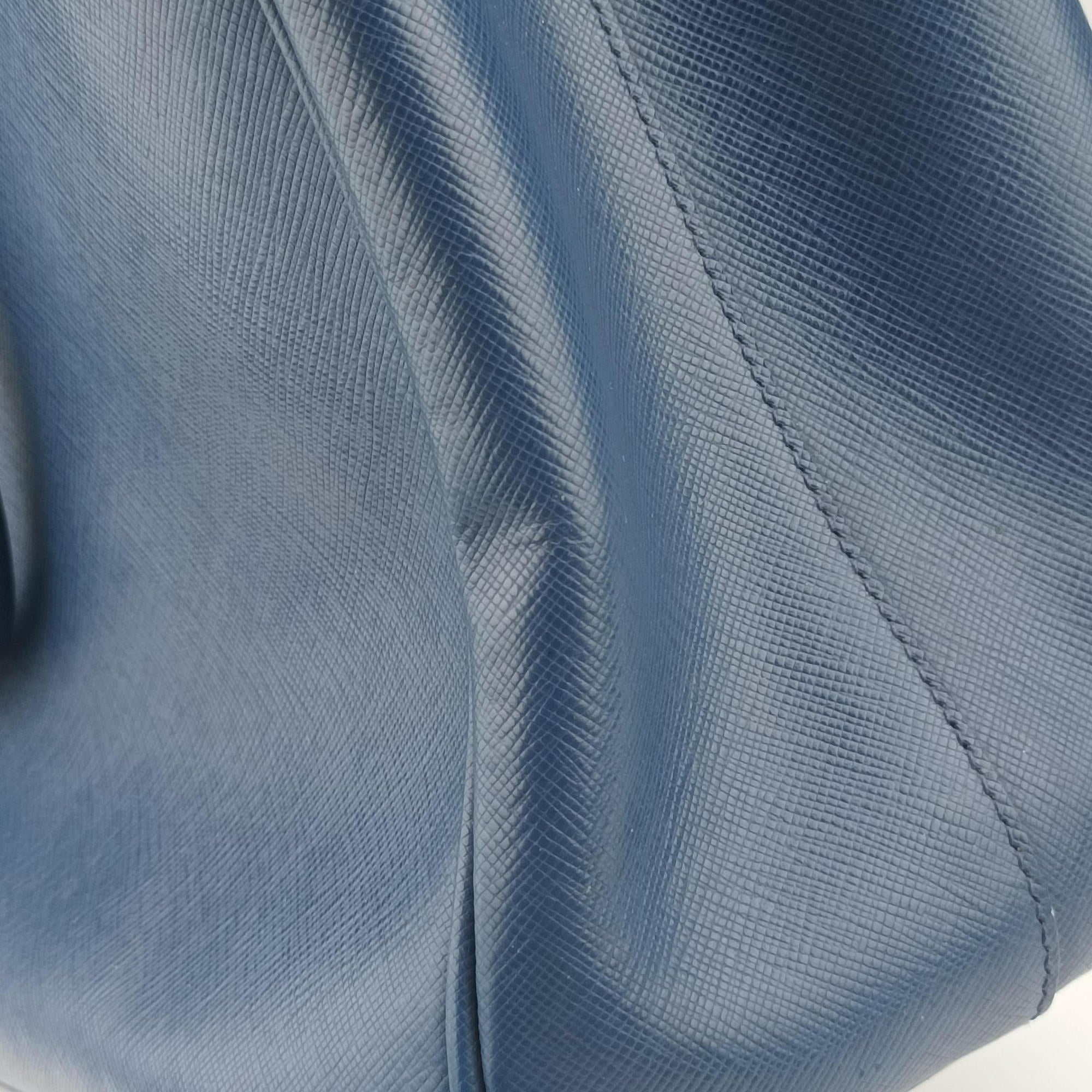 Vintage Prada Galleria Blue SAFFIANO Leather BN2274 shoulderbag | stylenewstar