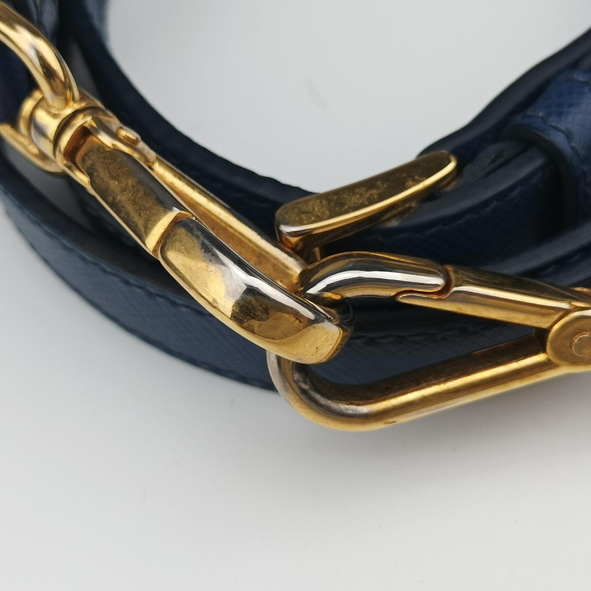 Vintage Prada Galleria Blue SAFFIANO Leather BN2274 shoulderbag | stylenewstar