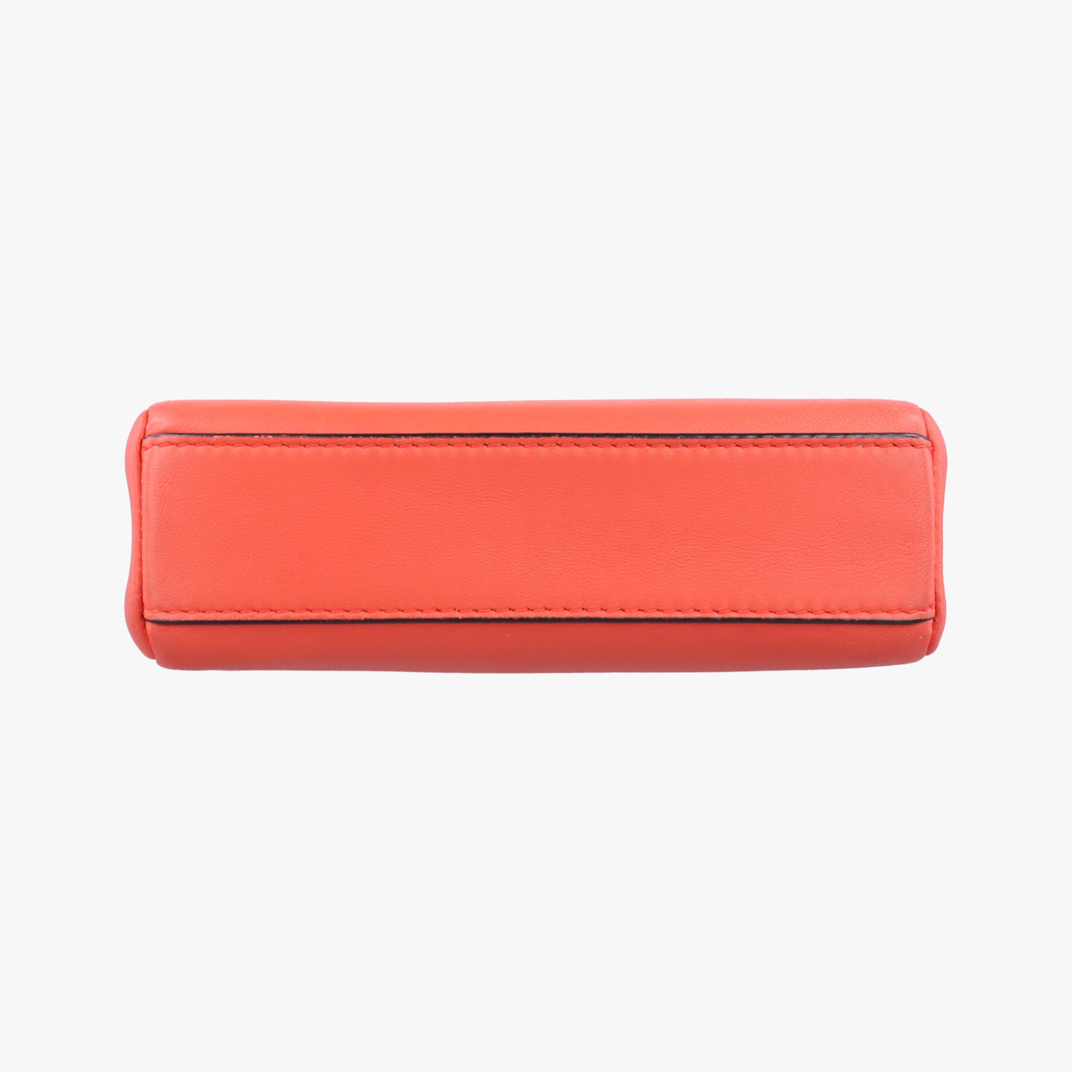 Pre-owned Fendi Micro Peekaboo orange Leather 8M0355 shoulderbag | stylenewstar