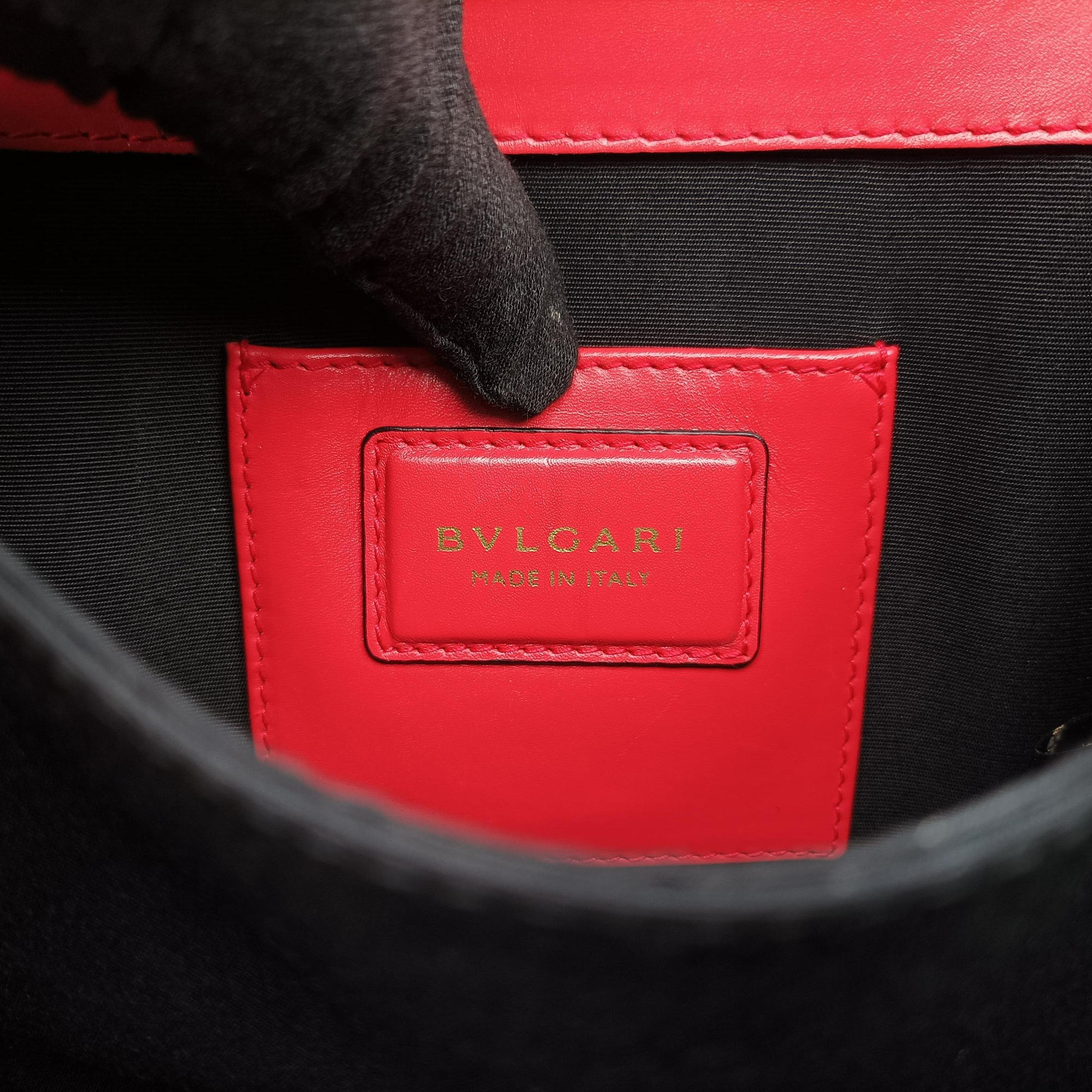 Pre-owned Bvlgari SERPENTI FOREVER Red Leather  shoulderbag | stylenewstar