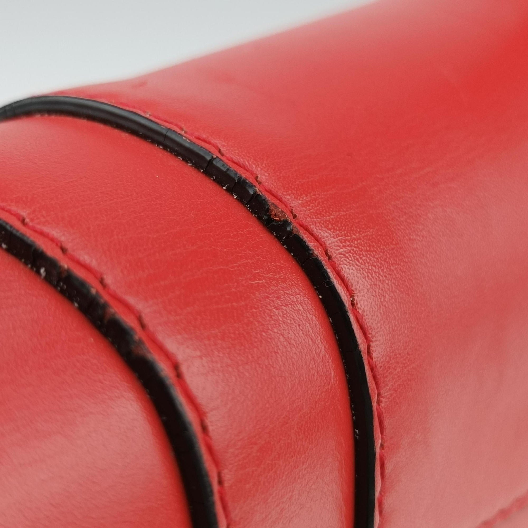 Pre-owned Bvlgari SERPENTI FOREVER Red Leather  shoulderbag | stylenewstar