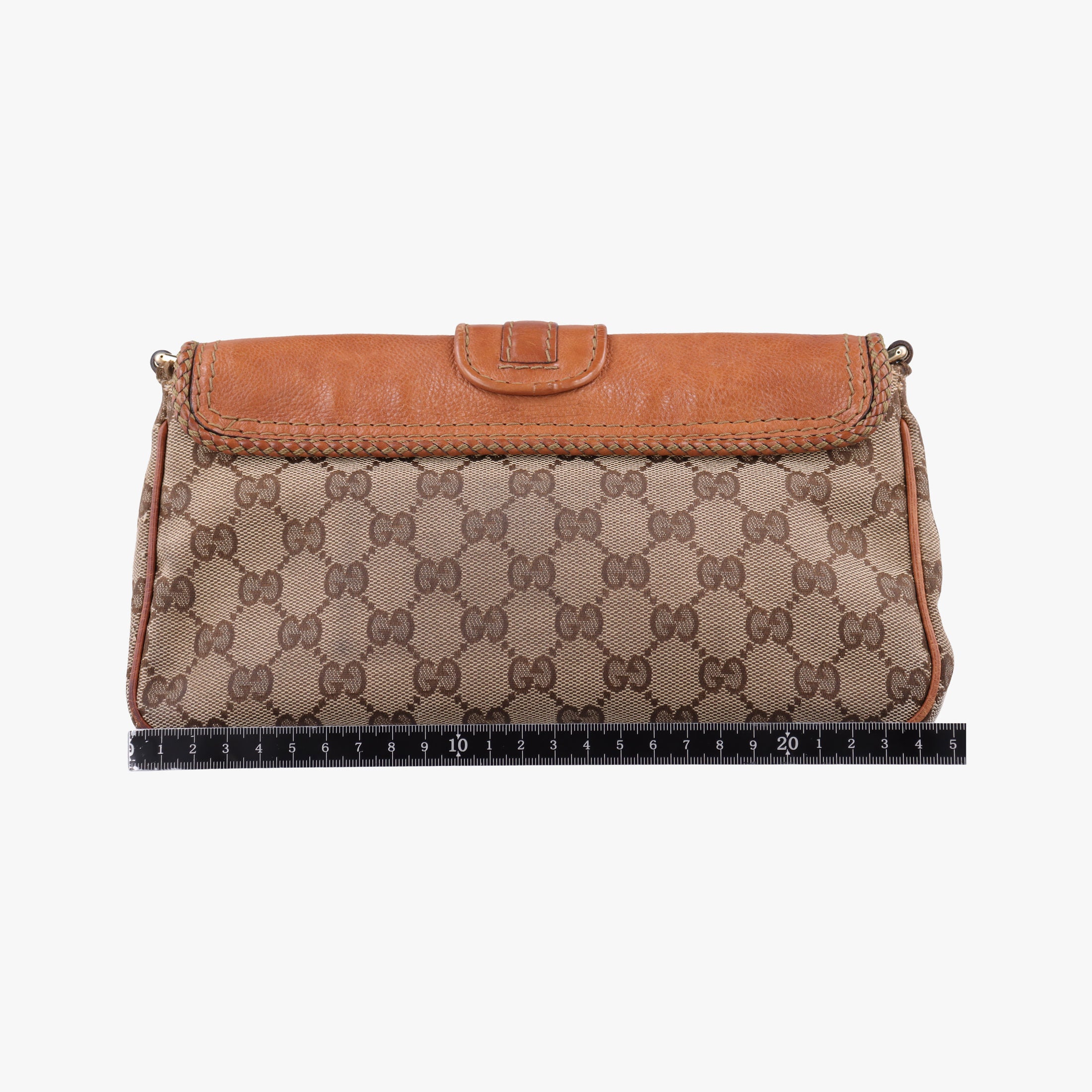 Secondhand Gucci Marrakech Beige × Brown canvas×leather 257032 shoulderbag | stylenewstar