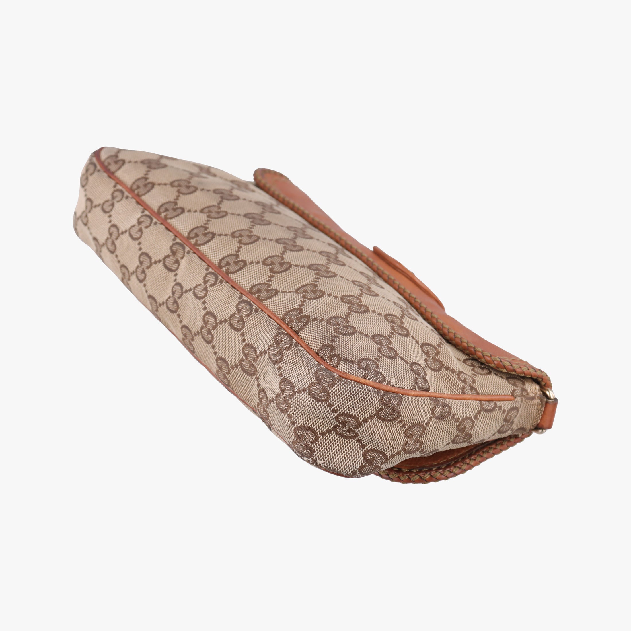 Secondhand Gucci Marrakech Beige × Brown canvas×leather 257032 shoulderbag | stylenewstar