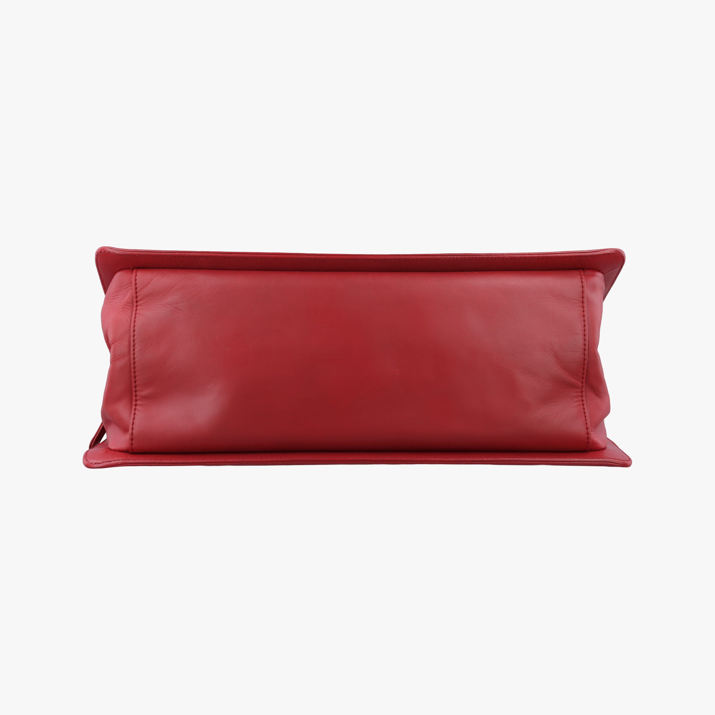 Pre-owned Chanel Jetsetter Boy Shopping Tote Red Leather A66708 shoulderbag | stylenewstar