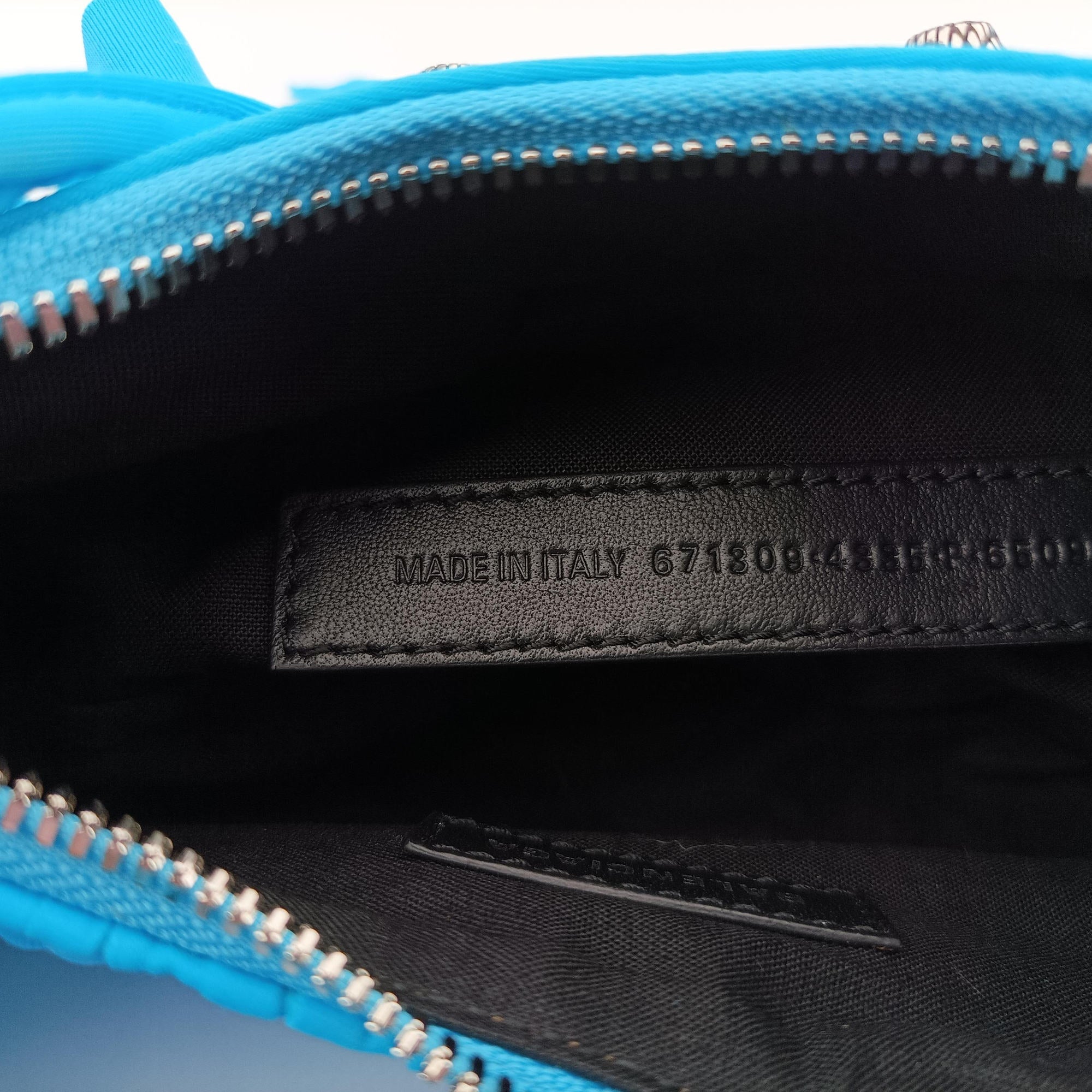 Pre-owned Balenciaga Le Cagole mini Blue fabric  shoulderbag | stylenewstar