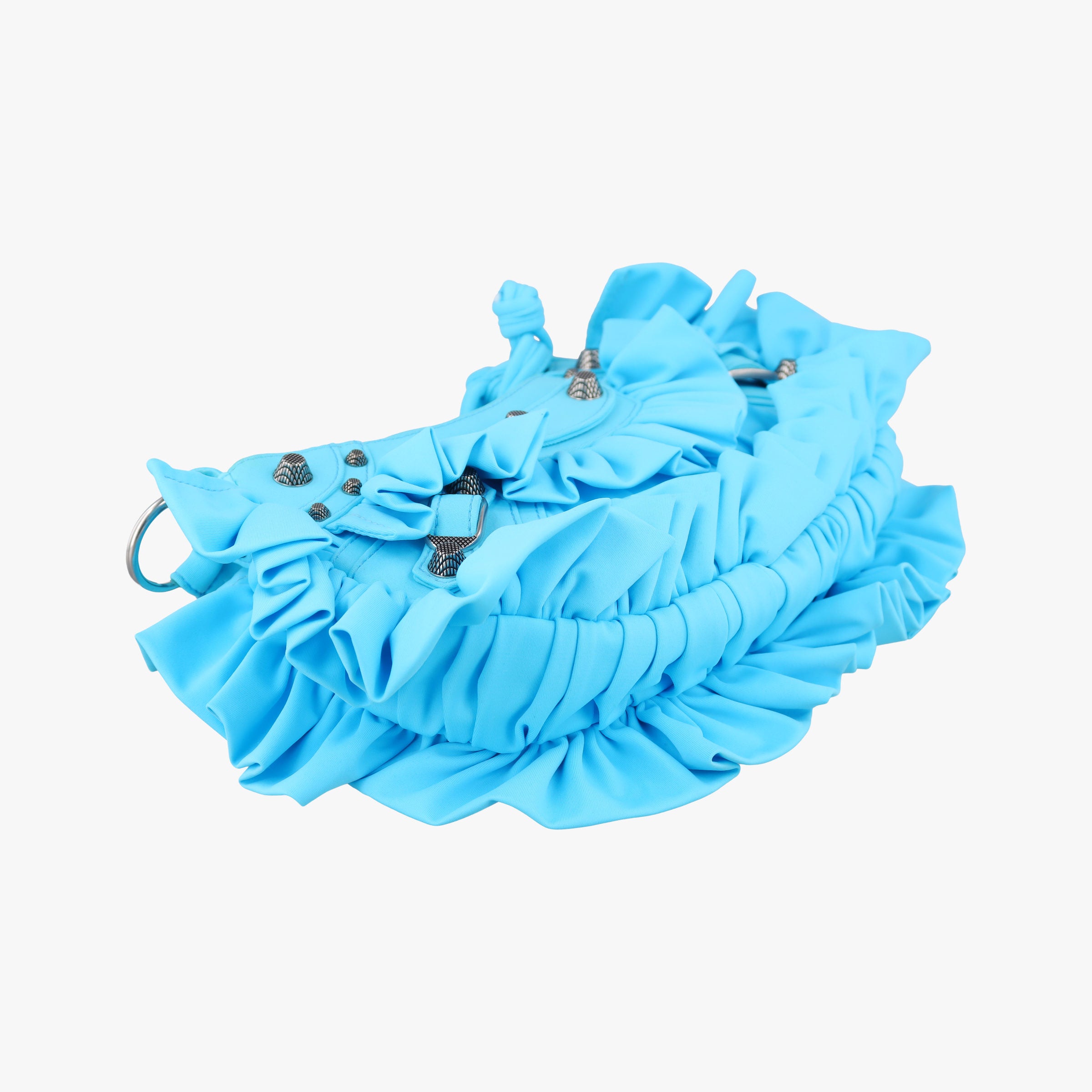 Pre-owned Balenciaga Le Cagole mini Blue fabric  shoulderbag | stylenewstar