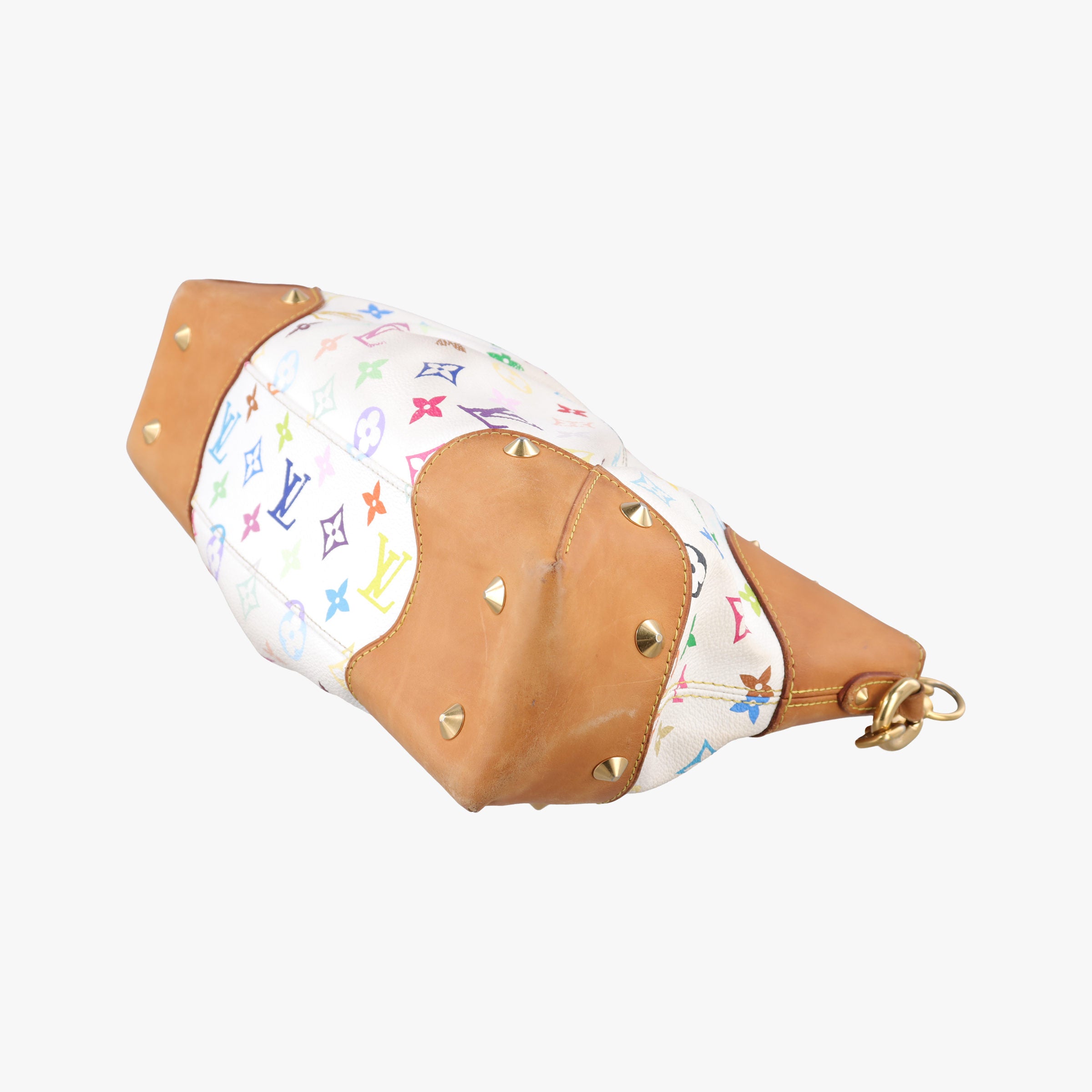 Pre-owned Louis Vuitton JUDY MM white Monogram Multicolor M40255 shoulderbag | stylenewstar