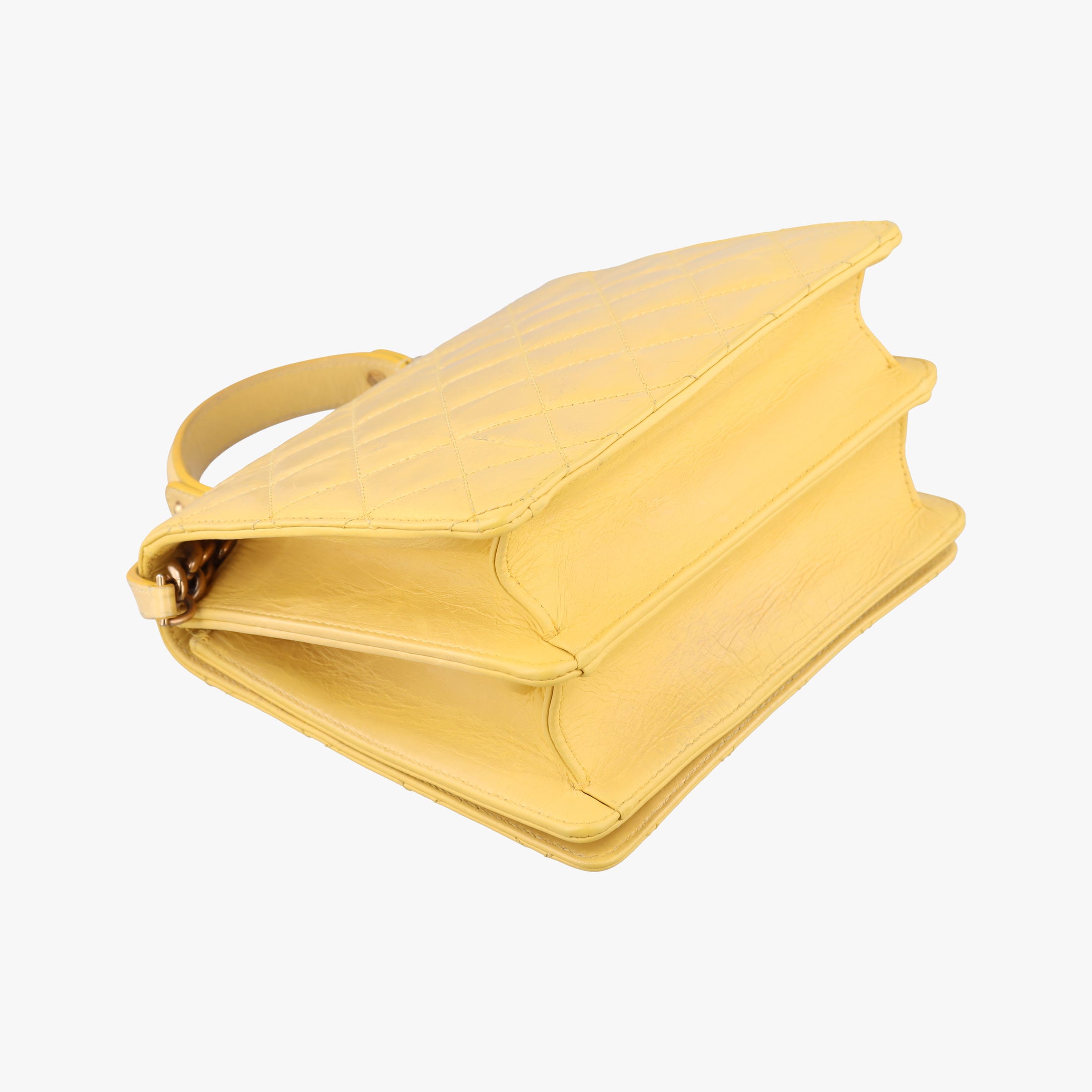 Pre-owned Chanel 2.55 Rita Matelasse Yellow Leather A66816 shoulderbag | stylenewstar