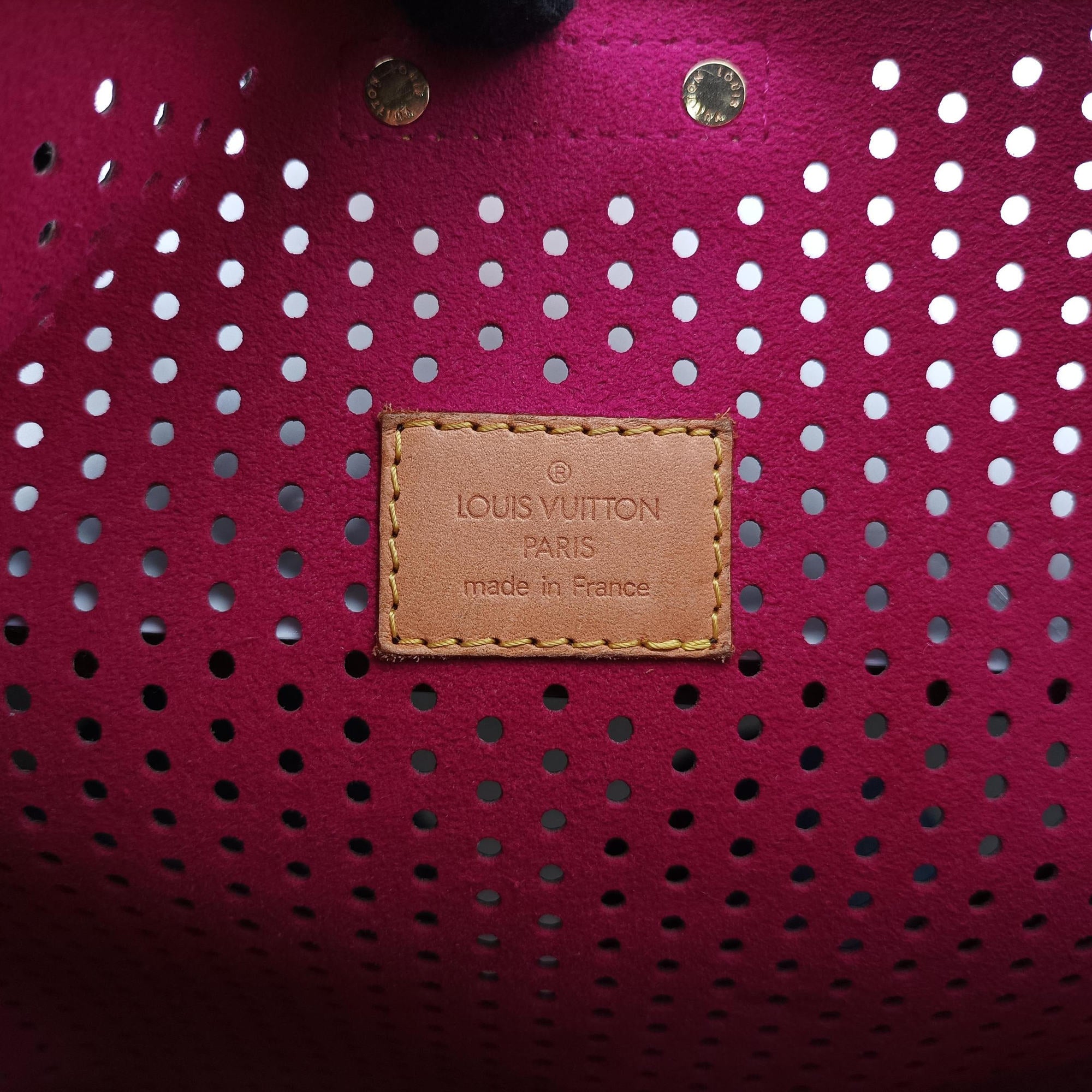 Pre-owned Louis Vuitton Musette brown×FUCHSIA Monogram Perforated M95172 shoulderbag | stylenewstar