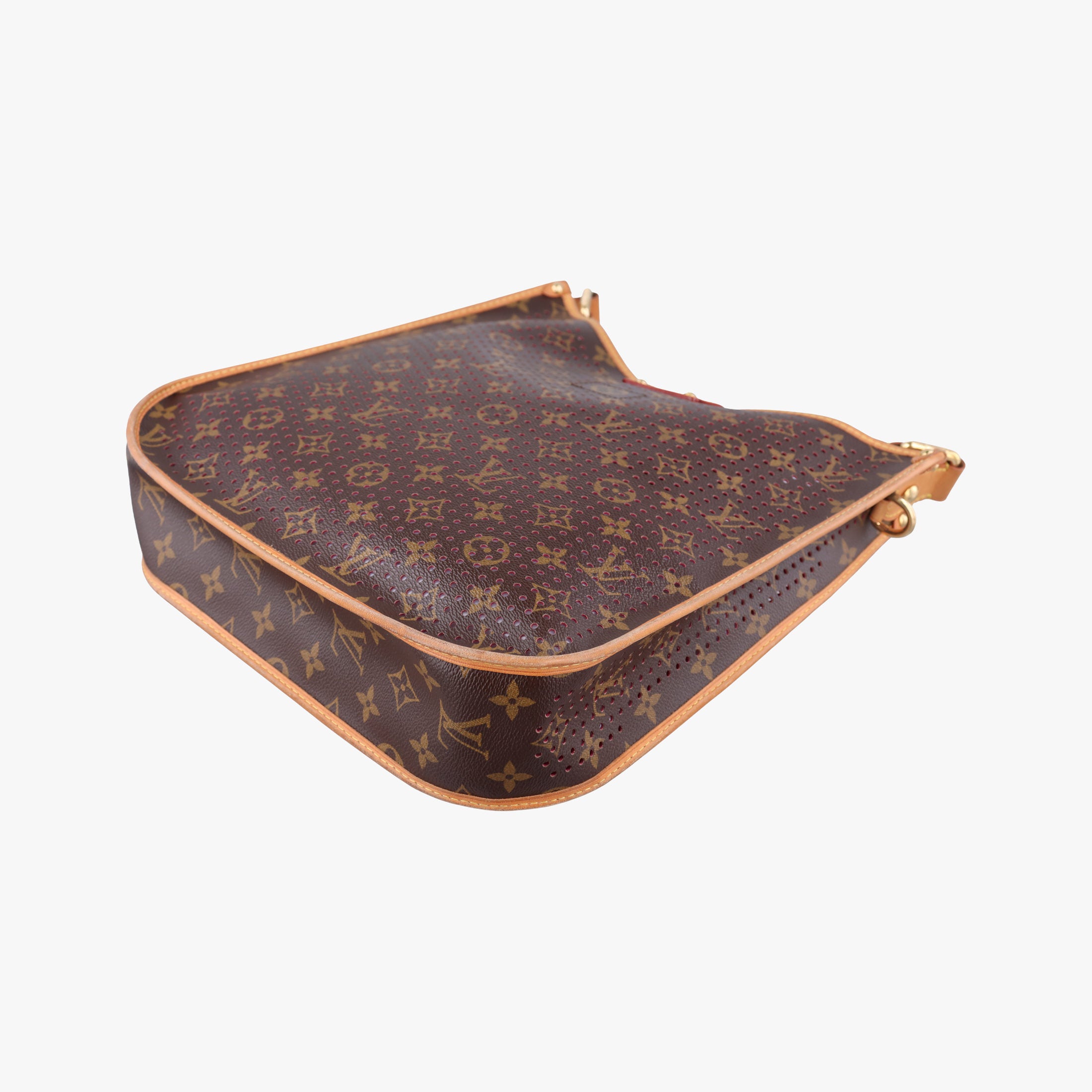 Pre-owned Louis Vuitton Musette brown×FUCHSIA Monogram Perforated M95172 shoulderbag | stylenewstar