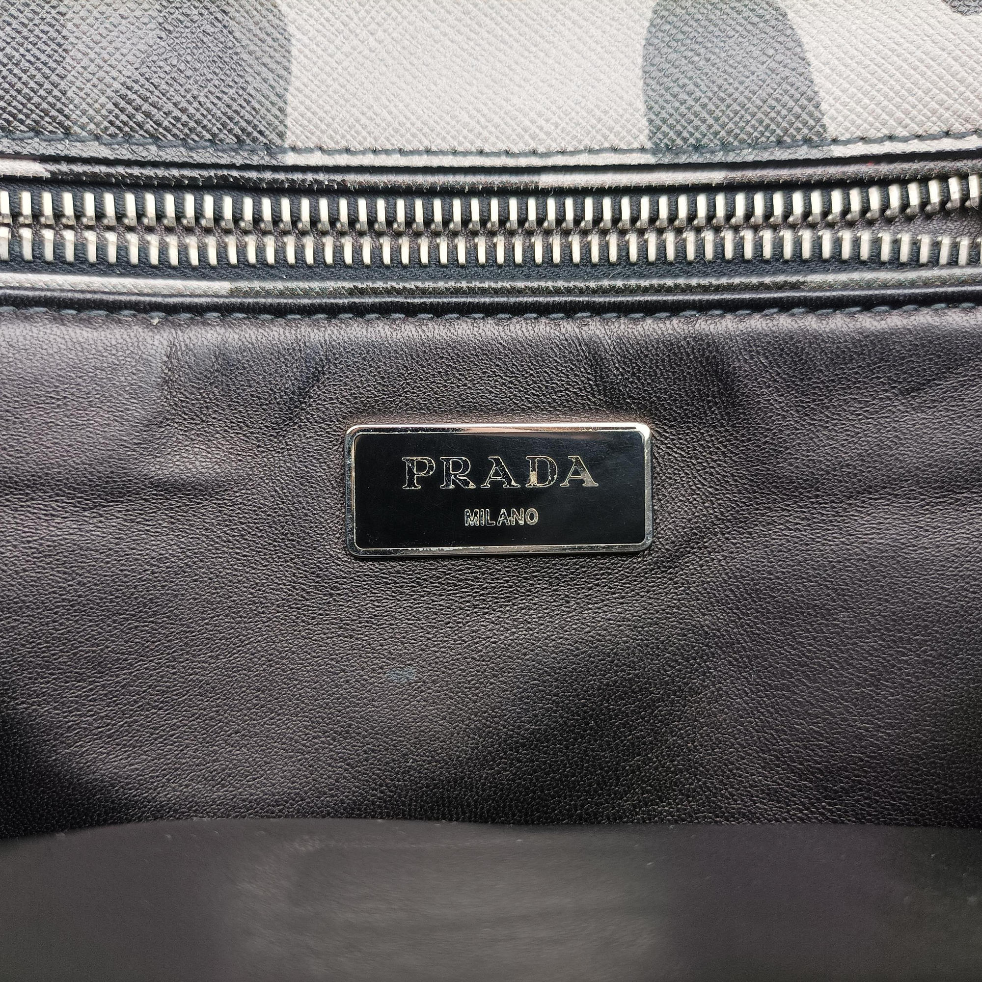 Pre-owned Prada Sound Multicolour saffiano leather  shoulderbag | stylenewstar