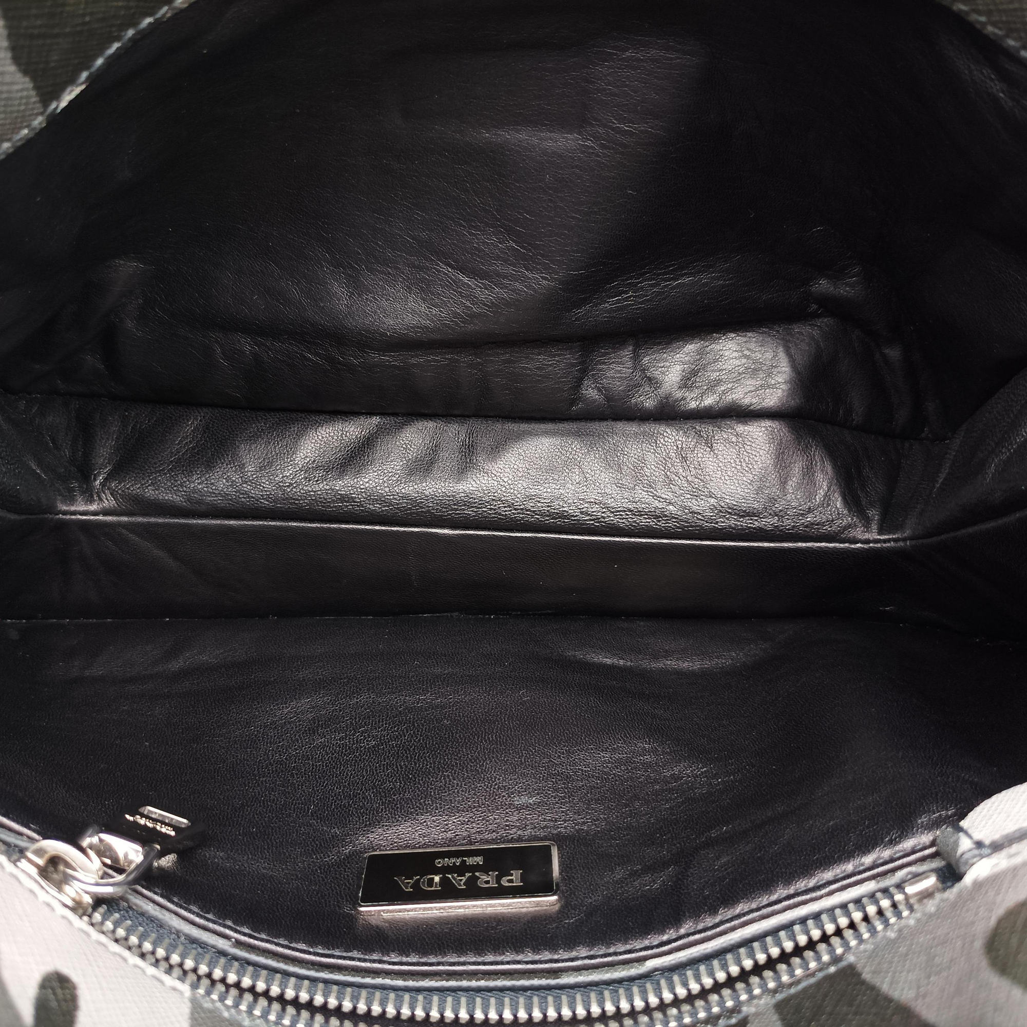 Pre-owned Prada Sound Multicolour saffiano leather  shoulderbag | stylenewstar