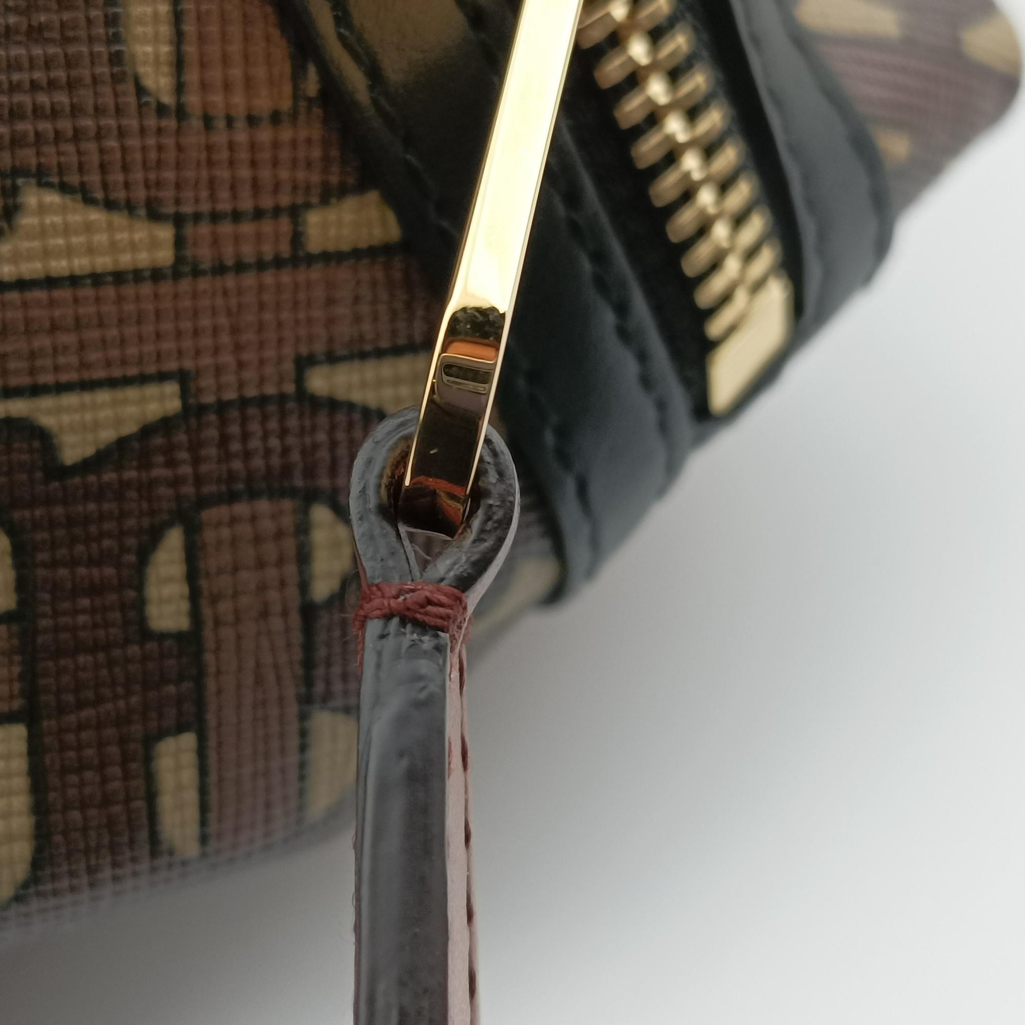 Pre-owned Burberry Monogram Stripe Brown×Multicolour PVC coated canvas x leather  bum bag/waist bag | stylenewstar