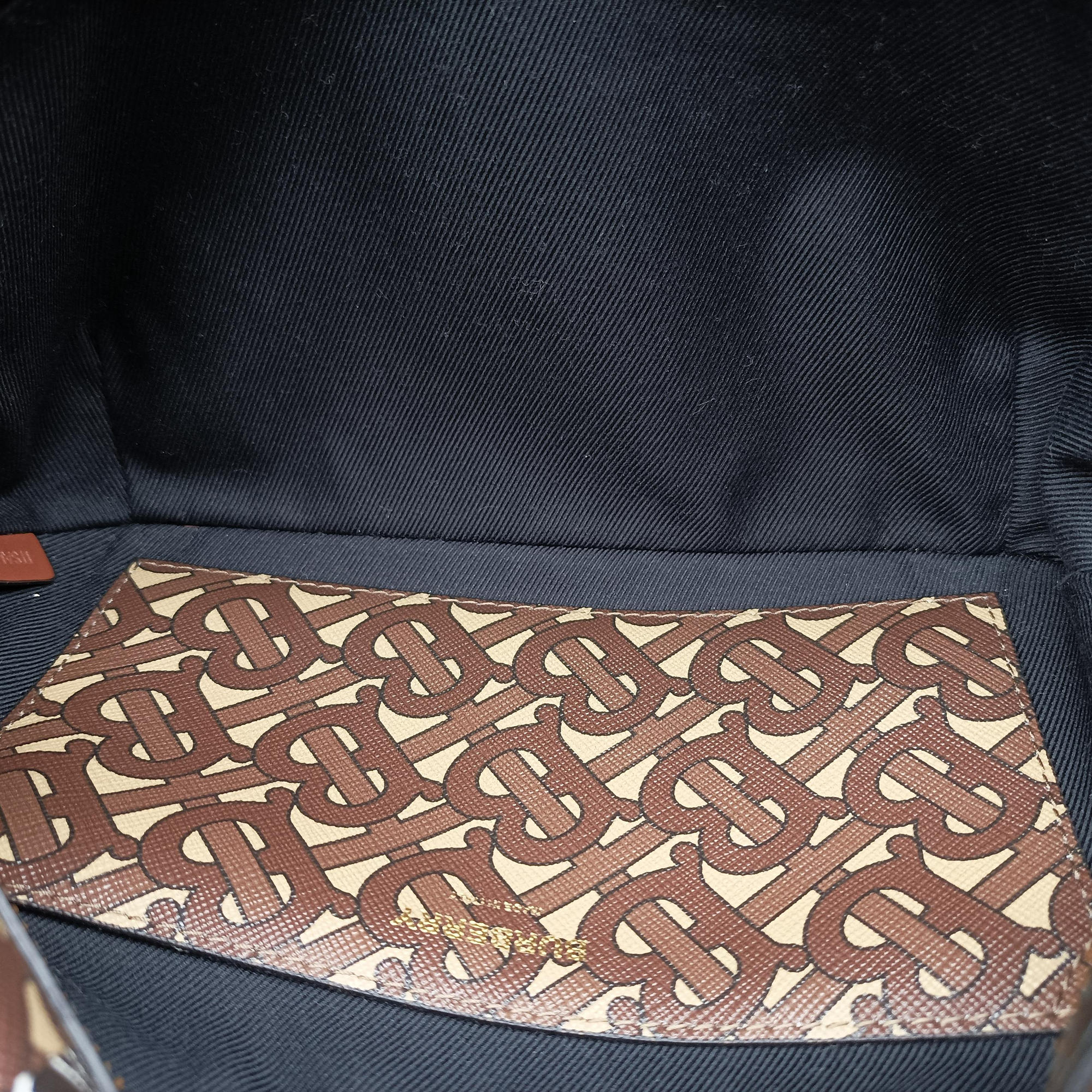 Pre-owned Burberry Monogram Stripe Brown×Multicolour PVC coated canvas x leather  bum bag/waist bag | stylenewstar