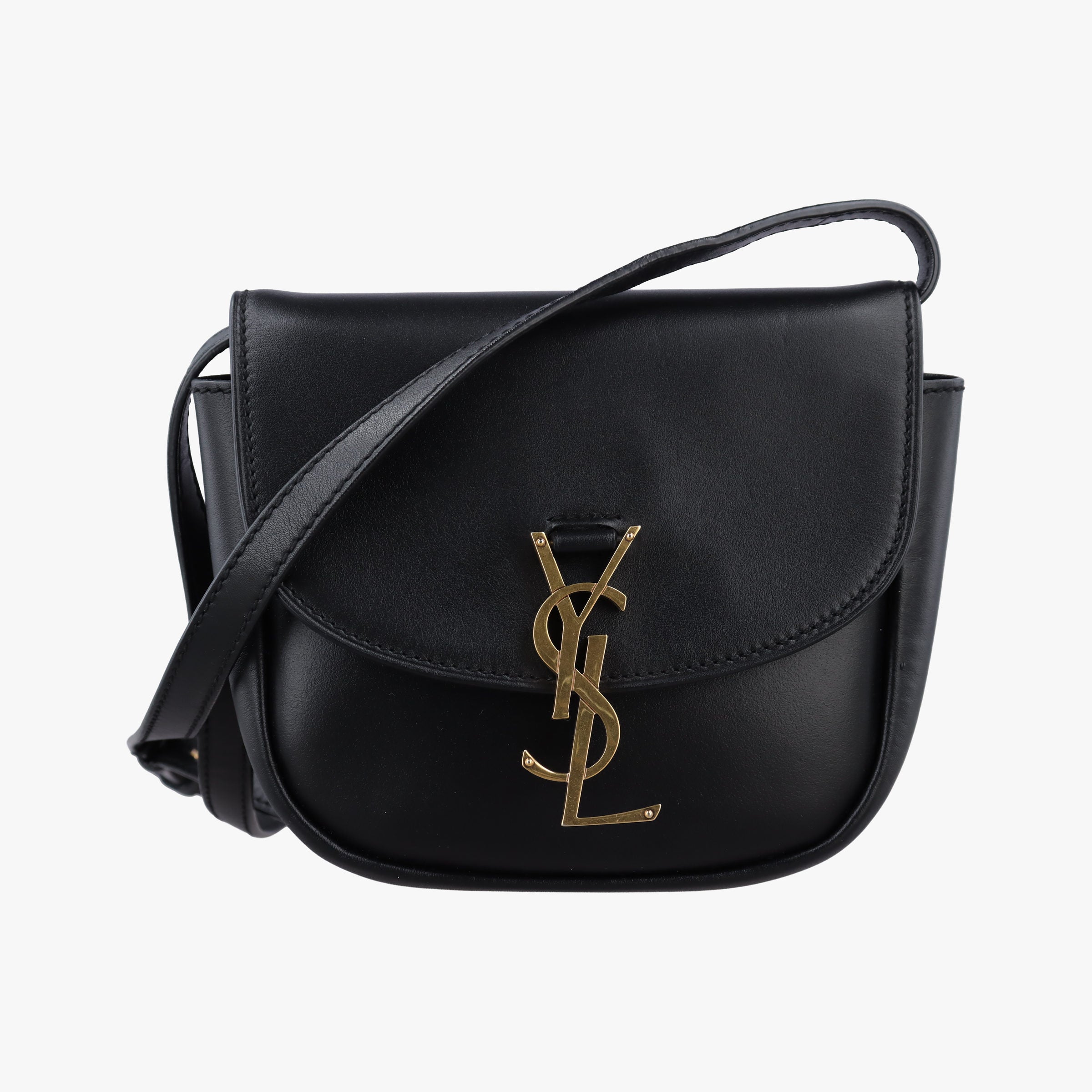 Pre-owned Yves Saint Laurent KAIA Small Black Leather 619740 shoulderbag | stylenewstar