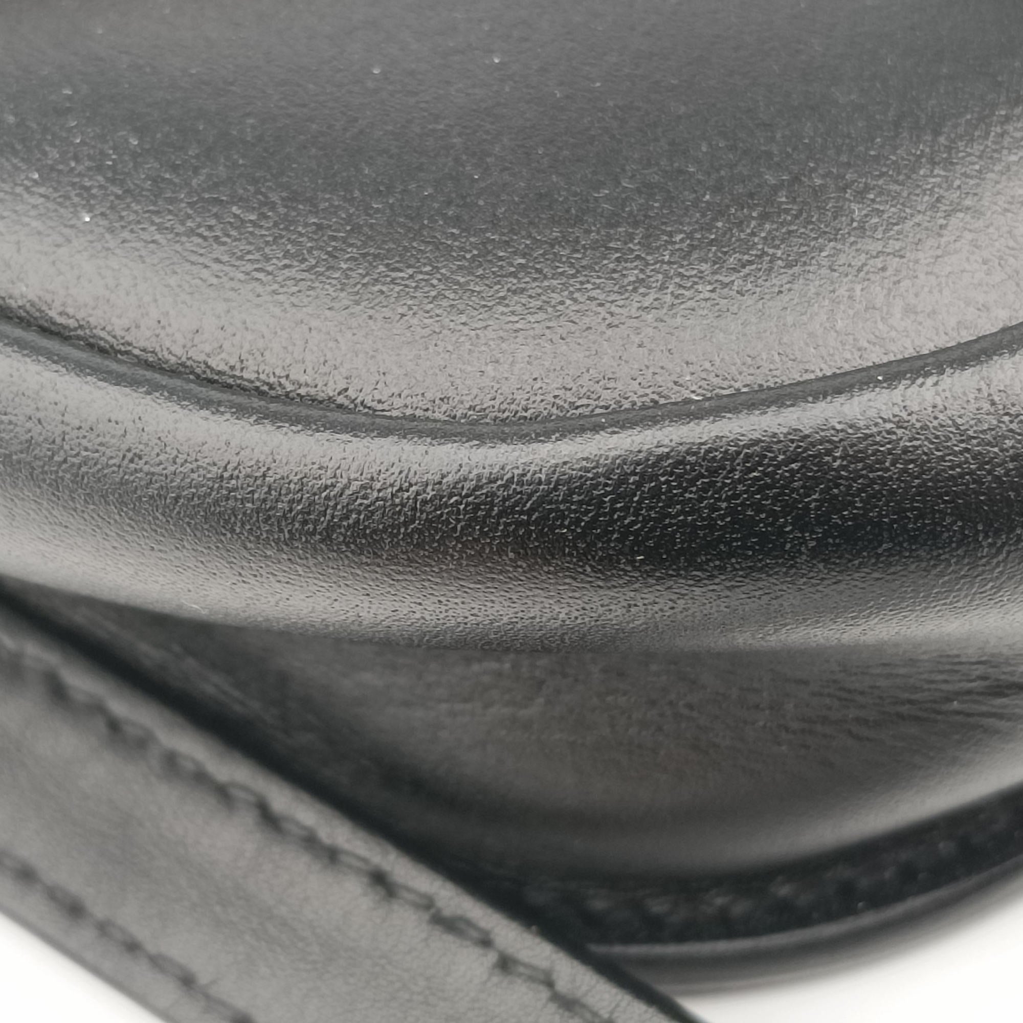 Pre-owned Yves Saint Laurent KAIA Small Black Leather 619740 shoulderbag | stylenewstar
