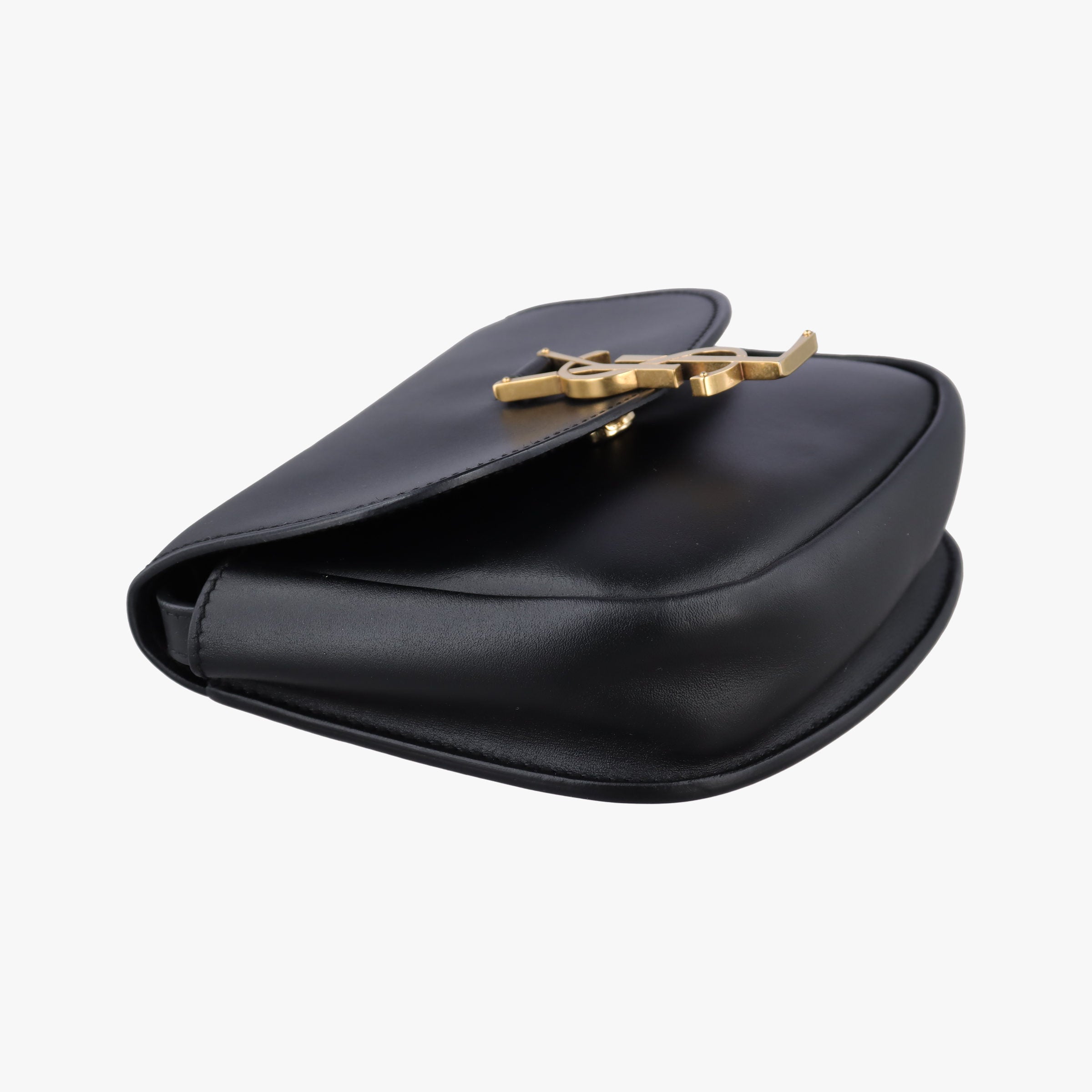 Pre-owned Yves Saint Laurent KAIA Small Black Leather 619740 shoulderbag | stylenewstar