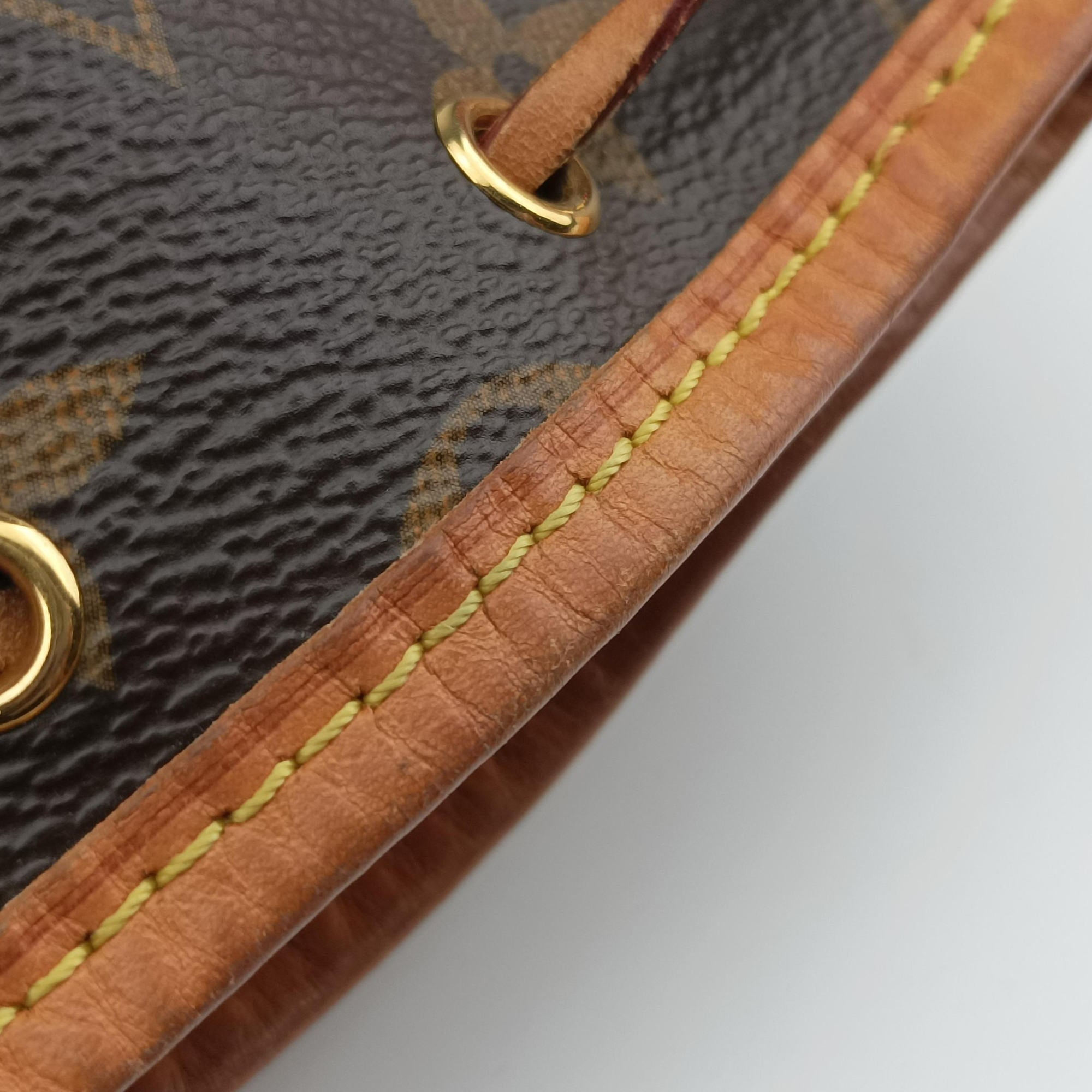 Pre-owned Louis Vuitton Nano Noe Brown Monogram Canvas M41346 shoulderbag | stylenewstar