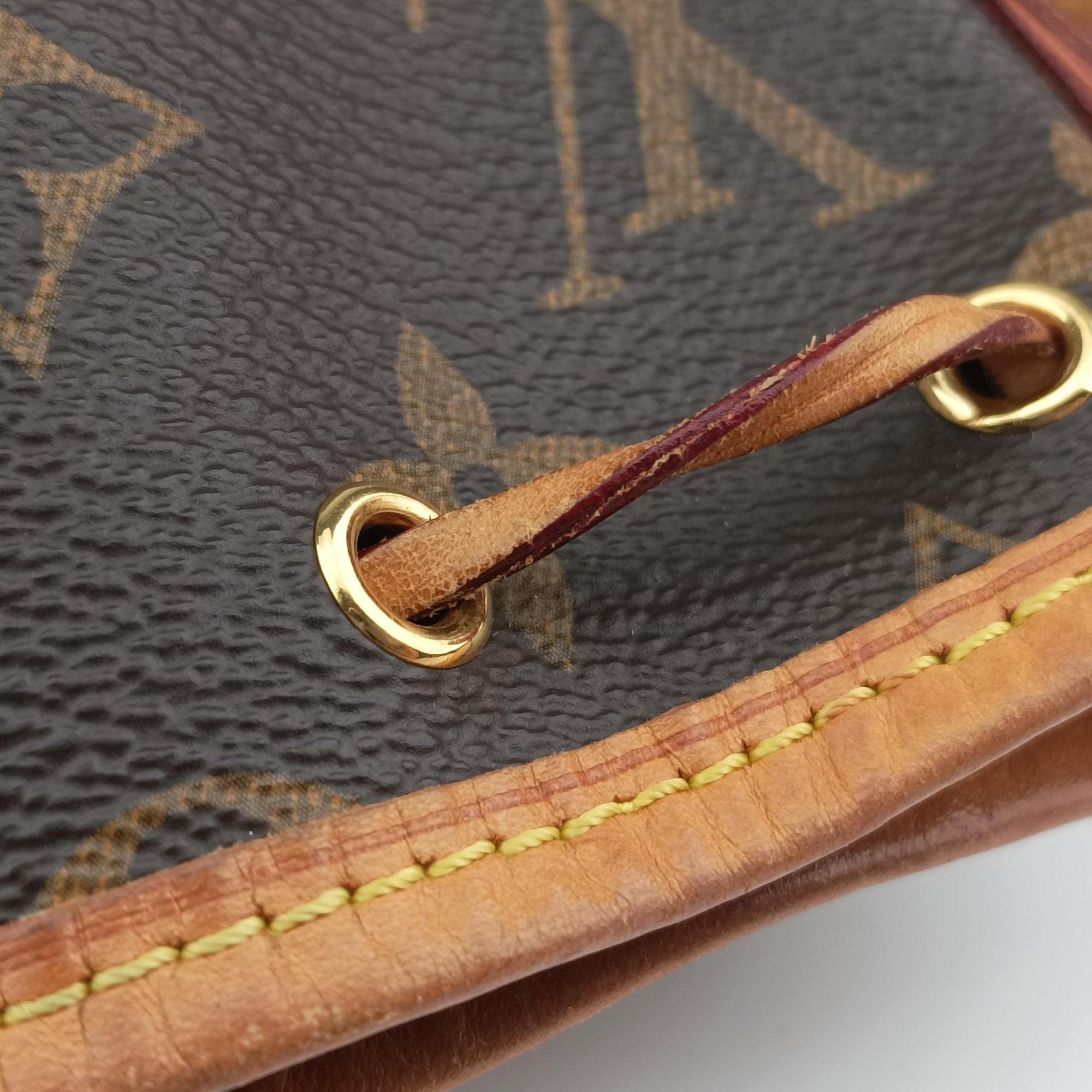 Pre-owned Louis Vuitton Nano Noe Brown Monogram Canvas M41346 shoulderbag | stylenewstar