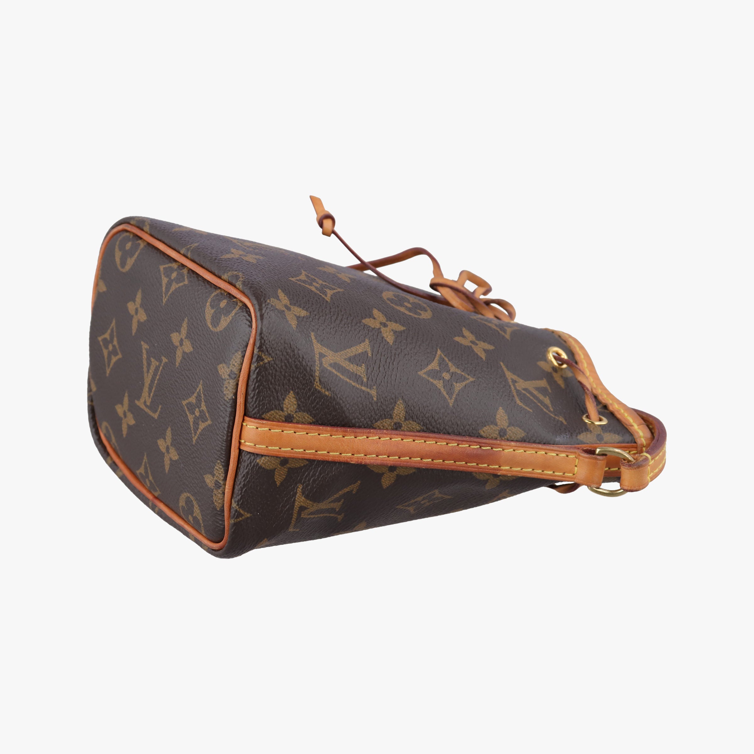 Pre-owned Louis Vuitton Nano Noe Brown Monogram Canvas M41346 shoulderbag | stylenewstar