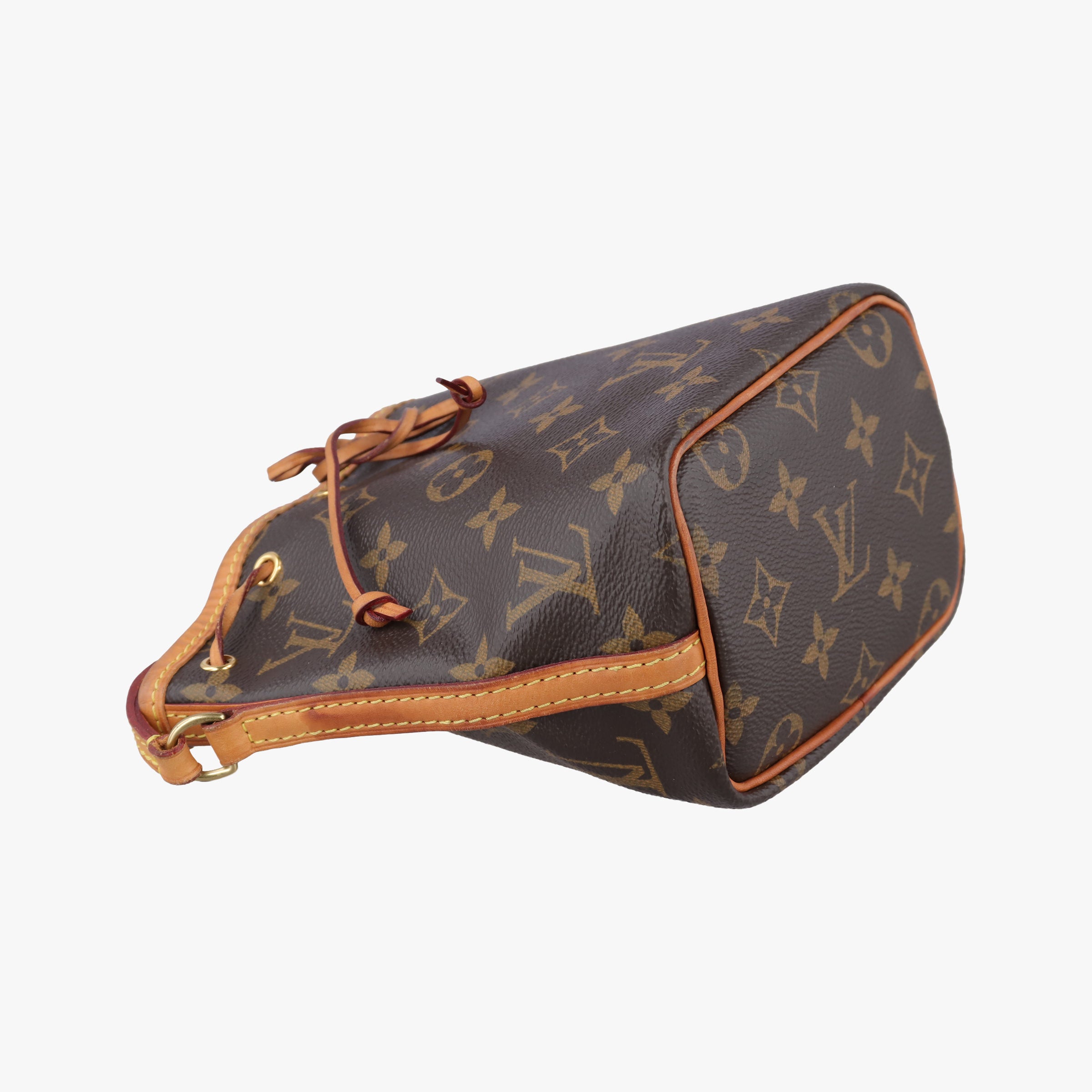 Pre-owned Louis Vuitton Nano Noe Brown Monogram Canvas M41346 shoulderbag | stylenewstar