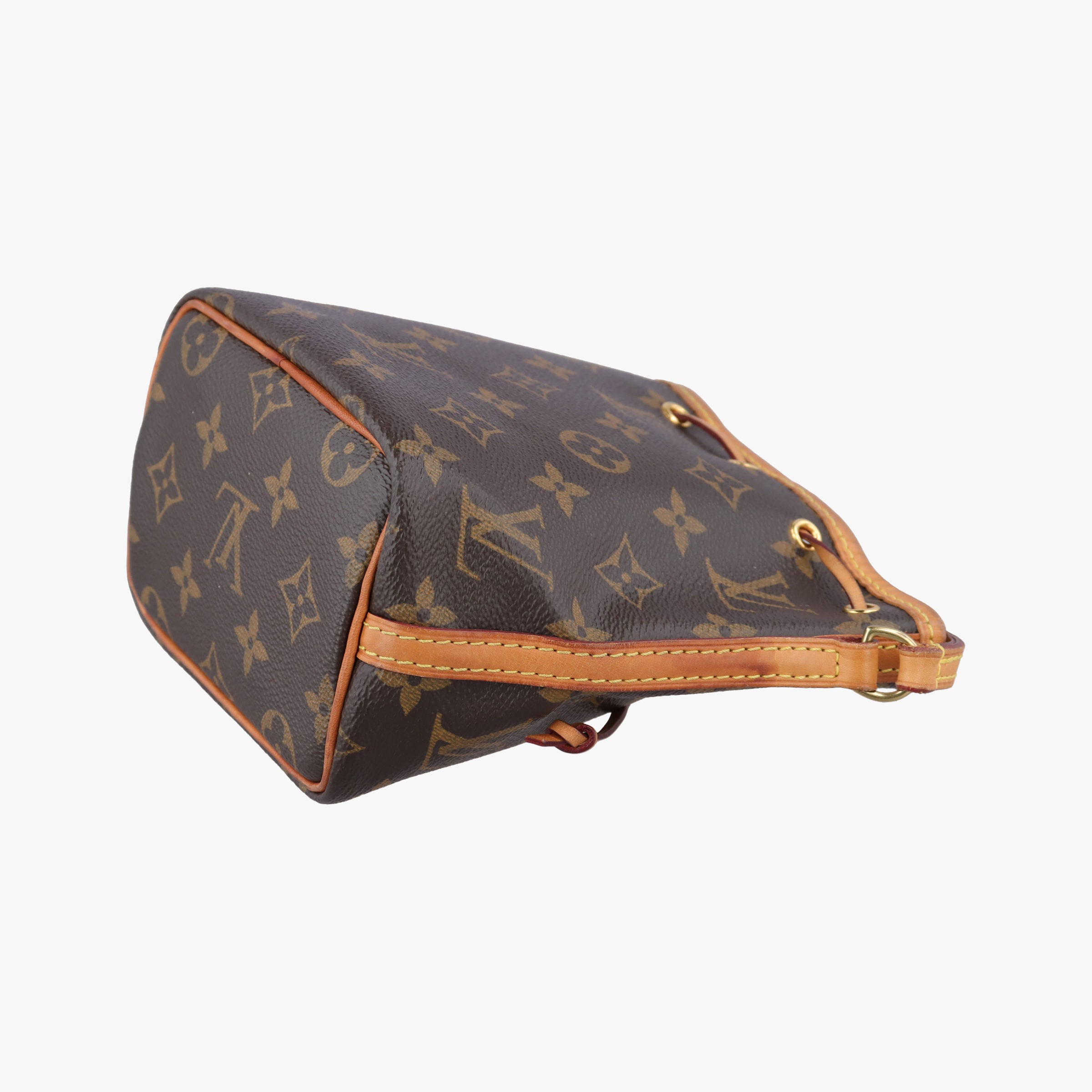 Pre-owned Louis Vuitton Nano Noe Brown Monogram Canvas M41346 shoulderbag | stylenewstar