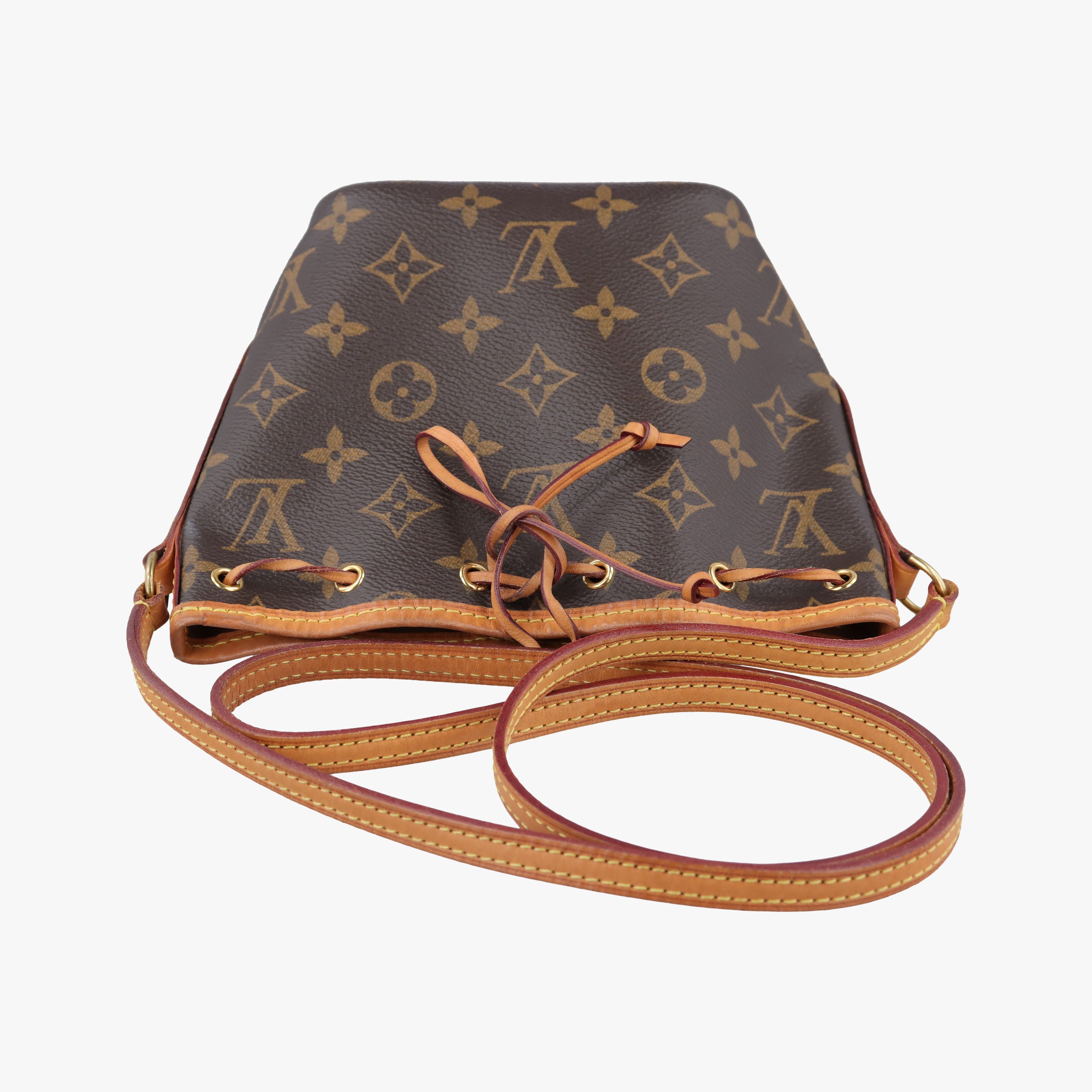 Pre-owned Louis Vuitton Nano Noe Brown Monogram Canvas M41346 shoulderbag | stylenewstar