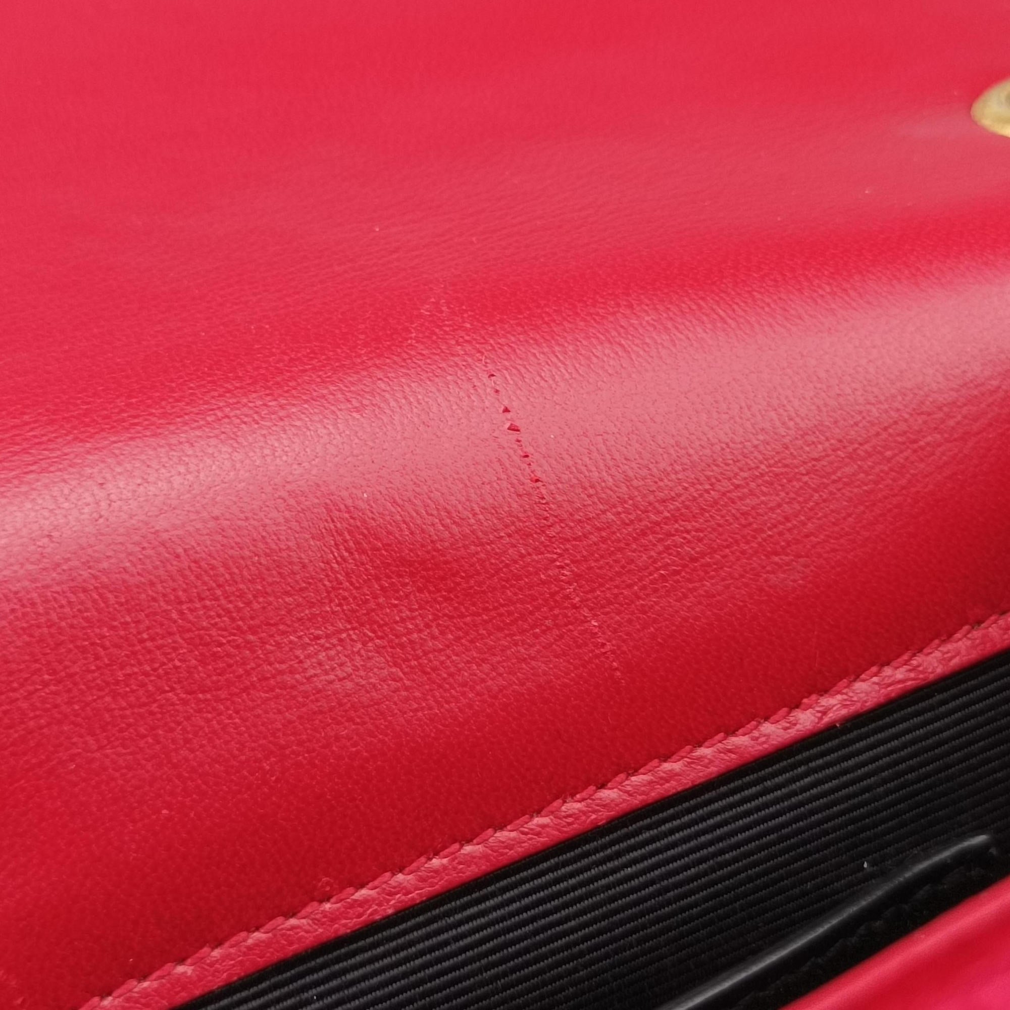Pre-owned Yves Saint Laurent KATE Red velour 354119 shoulderbag | stylenewstar