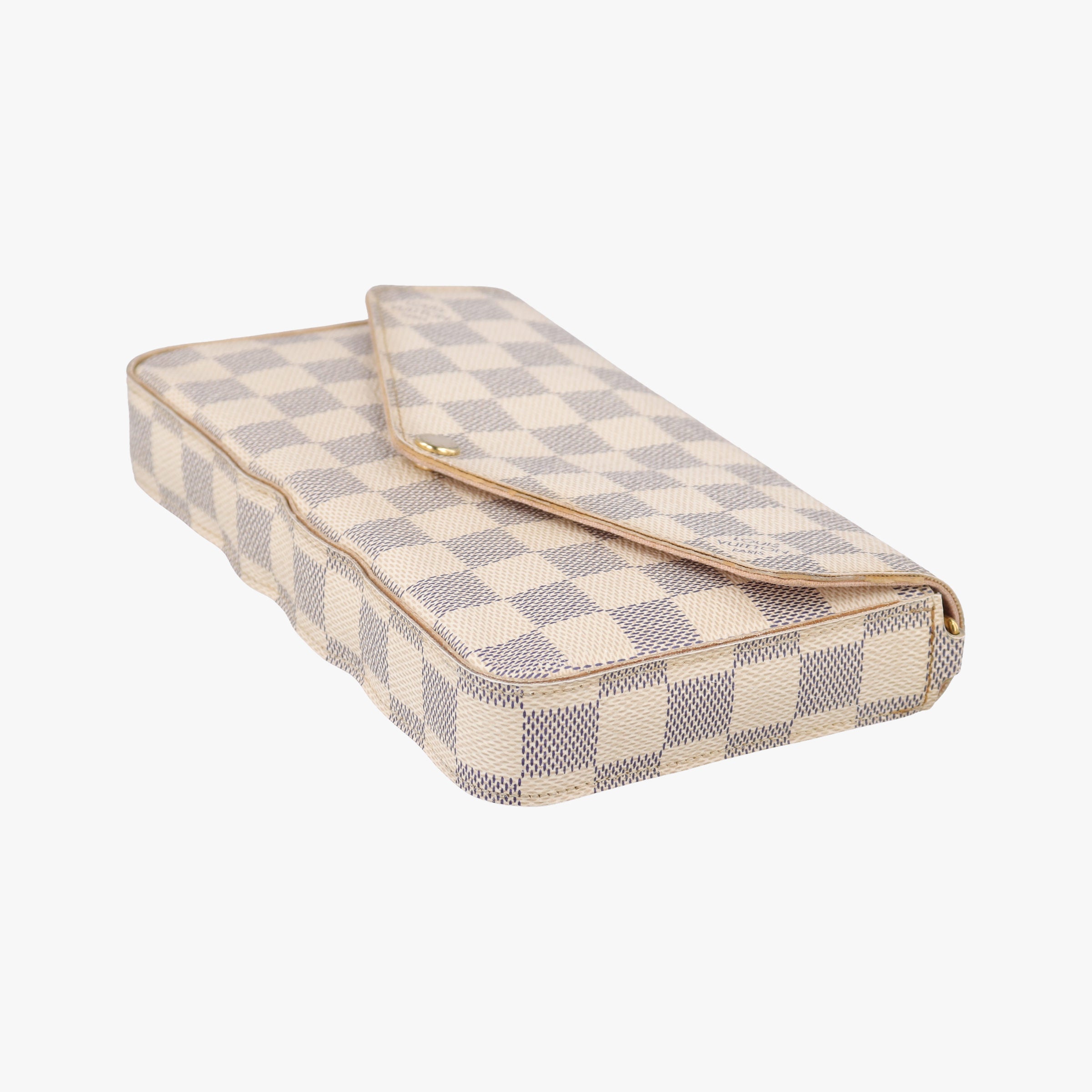 Pre-owned Louis Vuitton Pochette Felicie Azur Damier Canvas N63106 shoulderbag | stylenewstar