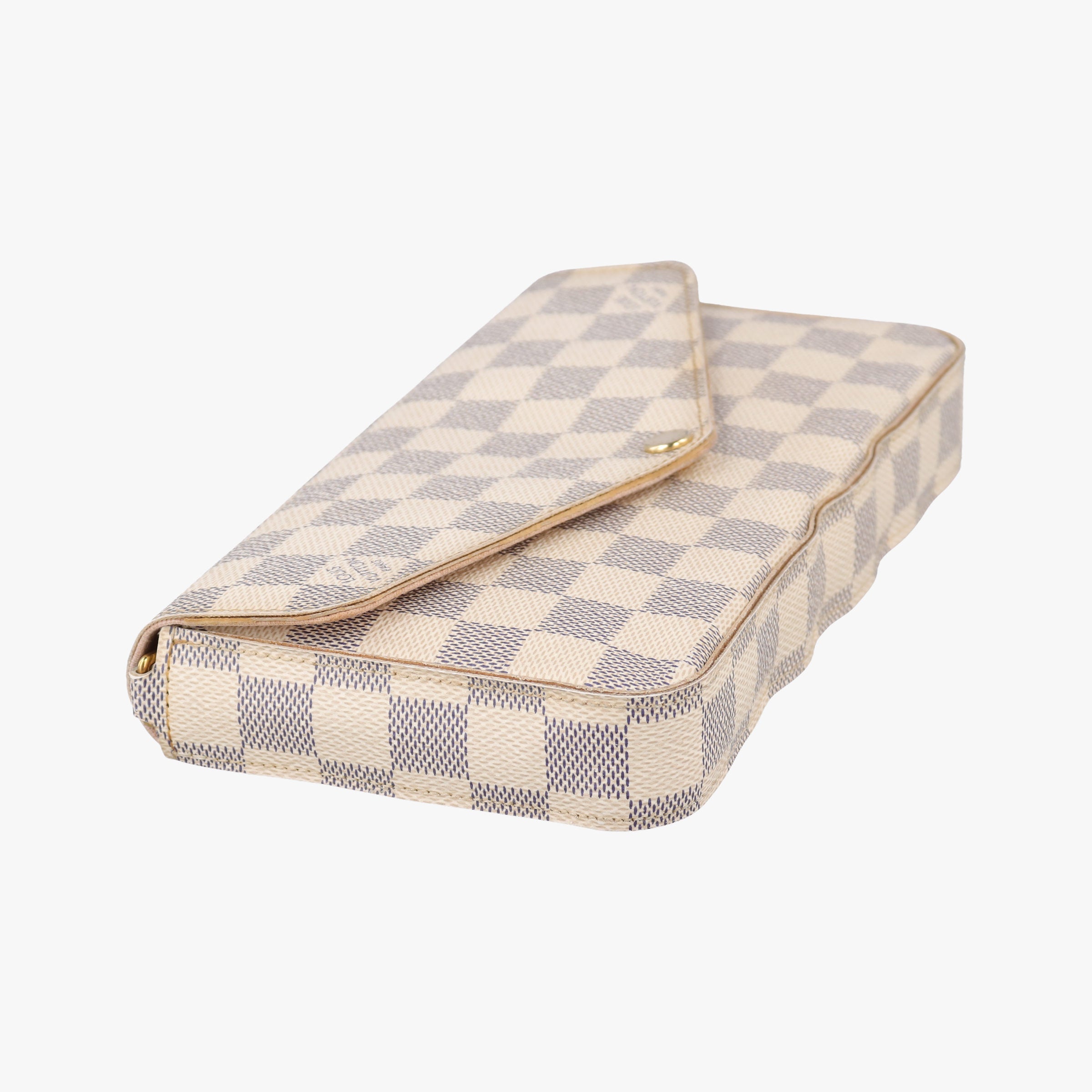 Pre-owned Louis Vuitton Pochette Felicie Azur Damier Canvas N63106 shoulderbag | stylenewstar