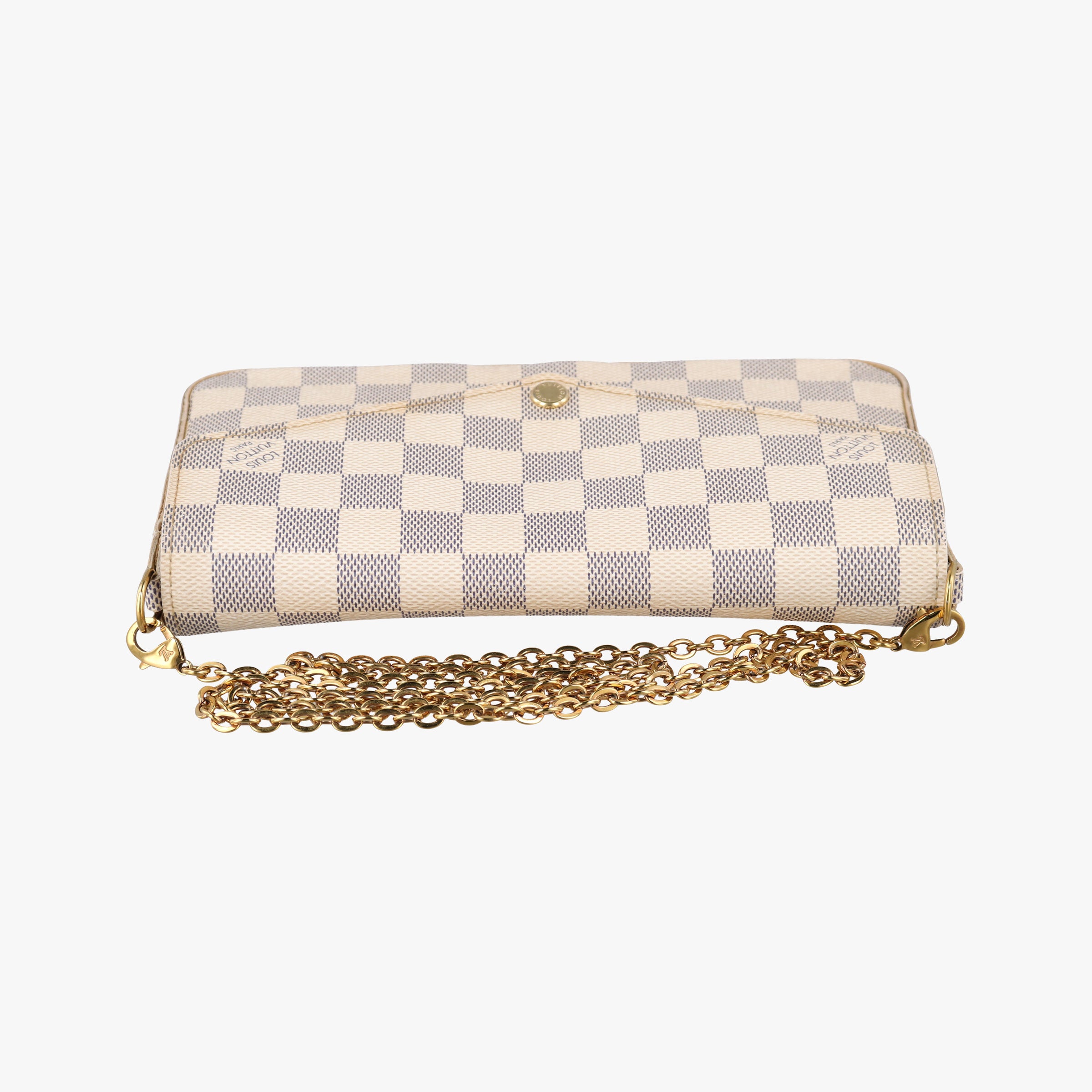 Pre-owned Louis Vuitton Pochette Felicie Azur Damier Canvas N63106 shoulderbag | stylenewstar