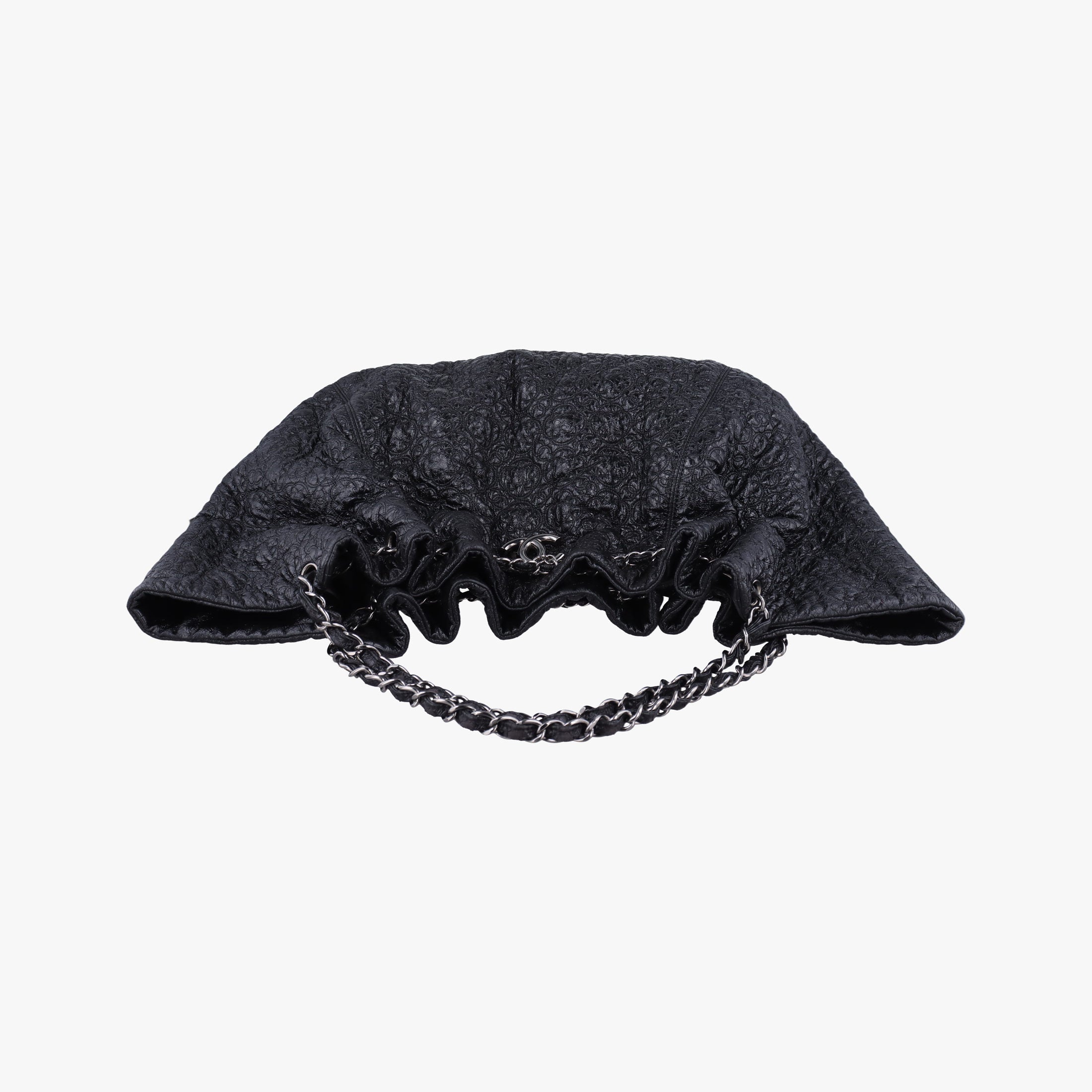 Pre-owned Chanel Coco Cabas GM Coco Mark Black Leather A46971 shoulderbag | stylenewstar