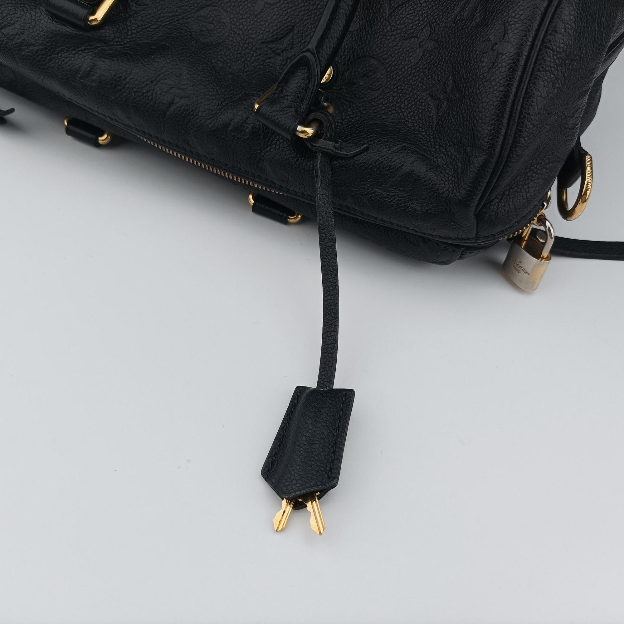 Pre-owned Louis Vuitton Speedy Bandouliere 30 Anfini Monogram Empreinte M40761 handbag | stylenewstar