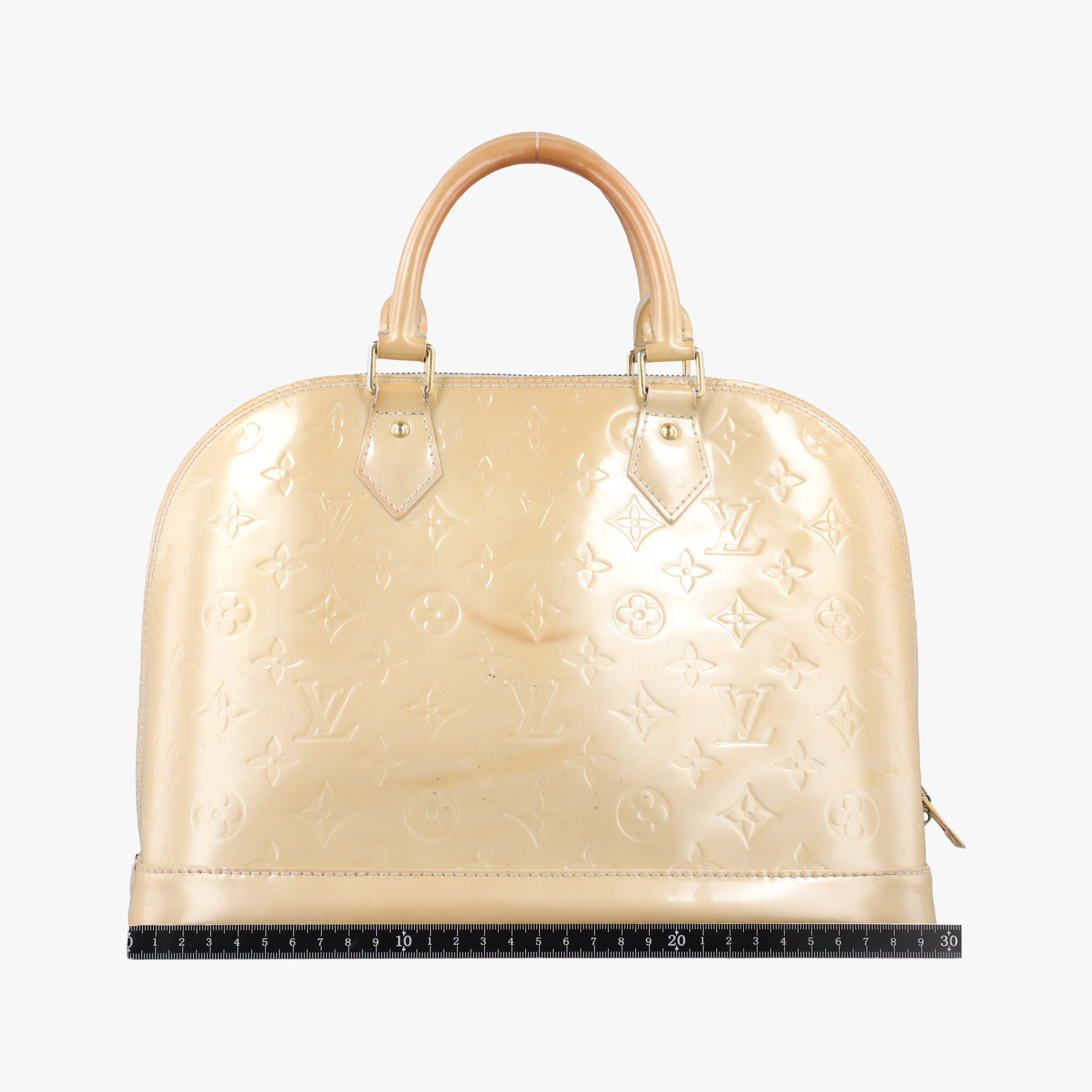 Pre-owned Louis Vuitton Alma PM Dune Vernis M90101 handbag | stylenewstar