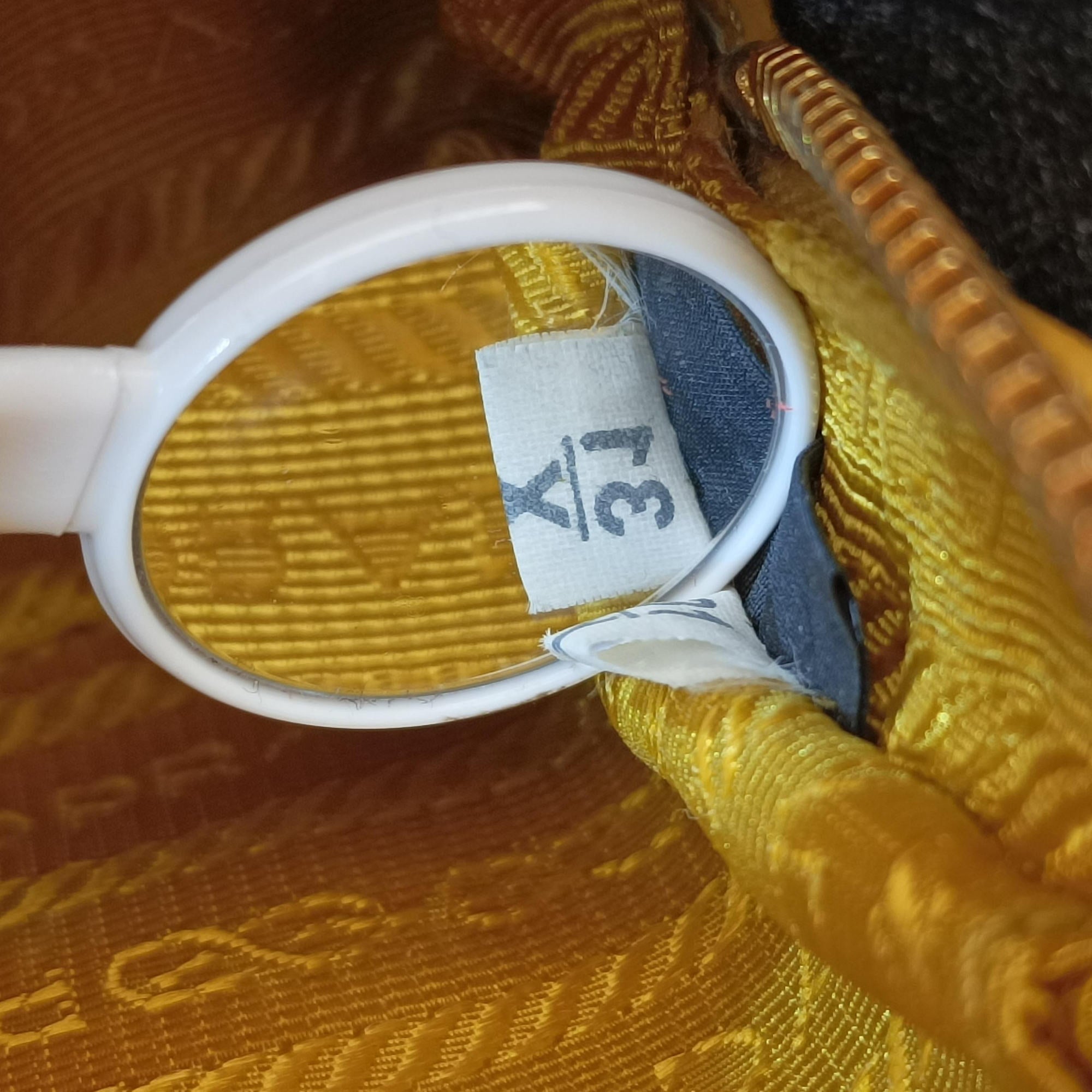Pre-owned Prada VITELLO PHENIX Messenger Camera Yellow SAFFIANO Leather 1NF002 shoulderbag | stylenewstar