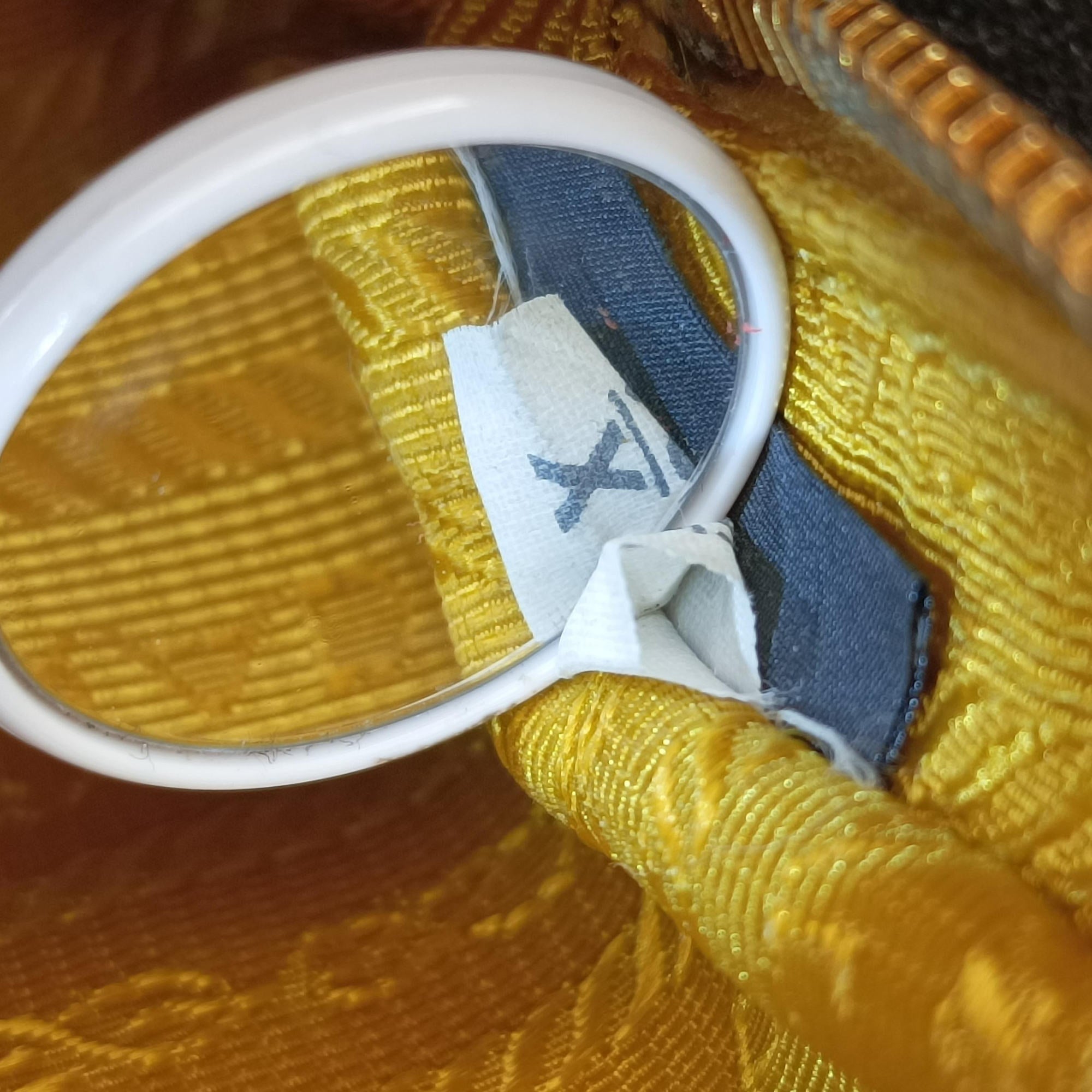 Pre-owned Prada VITELLO PHENIX Messenger Camera Yellow SAFFIANO Leather 1NF002 shoulderbag | stylenewstar