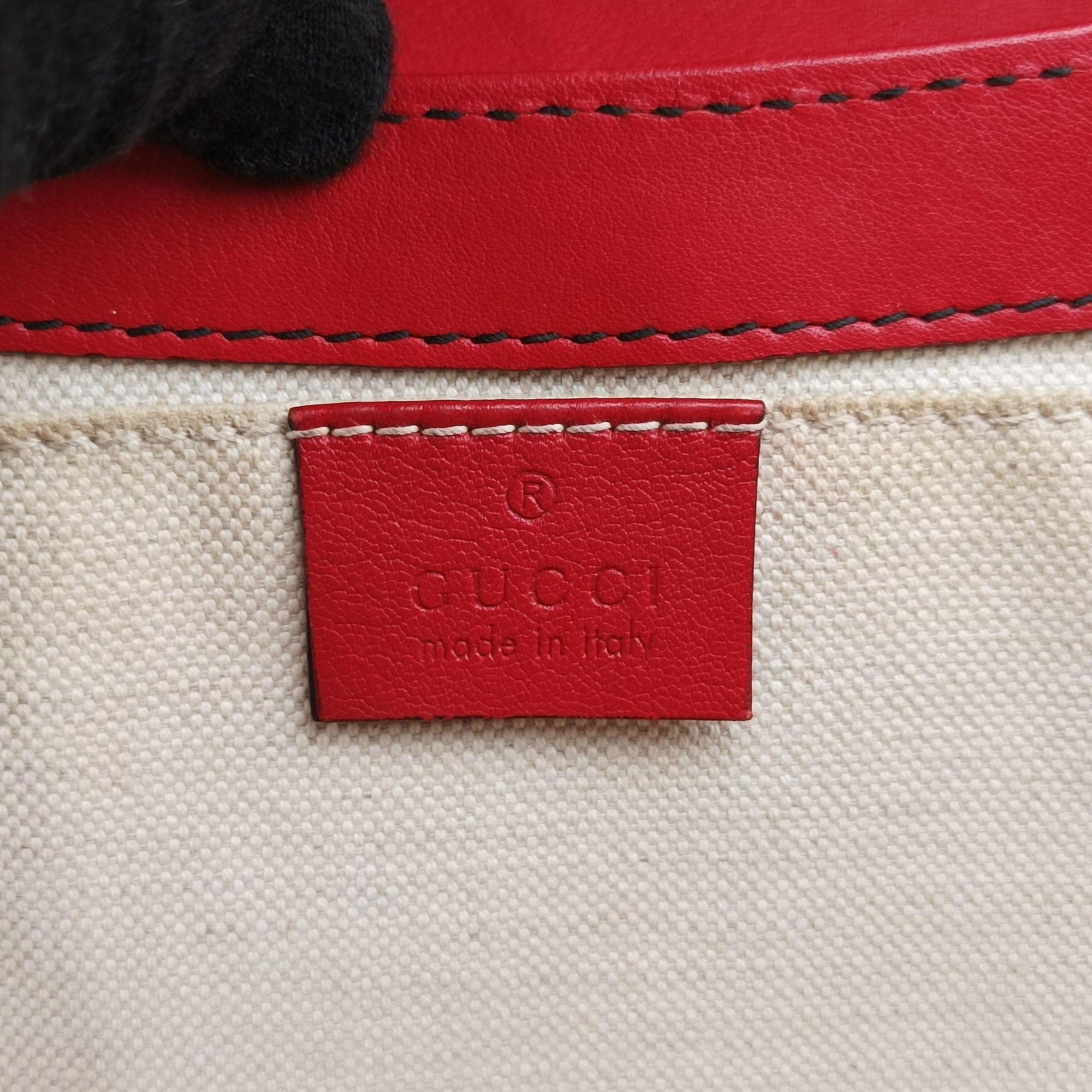 Pre-owned Gucci Emily Red Leather 295402 shoulderbag | stylenewstar