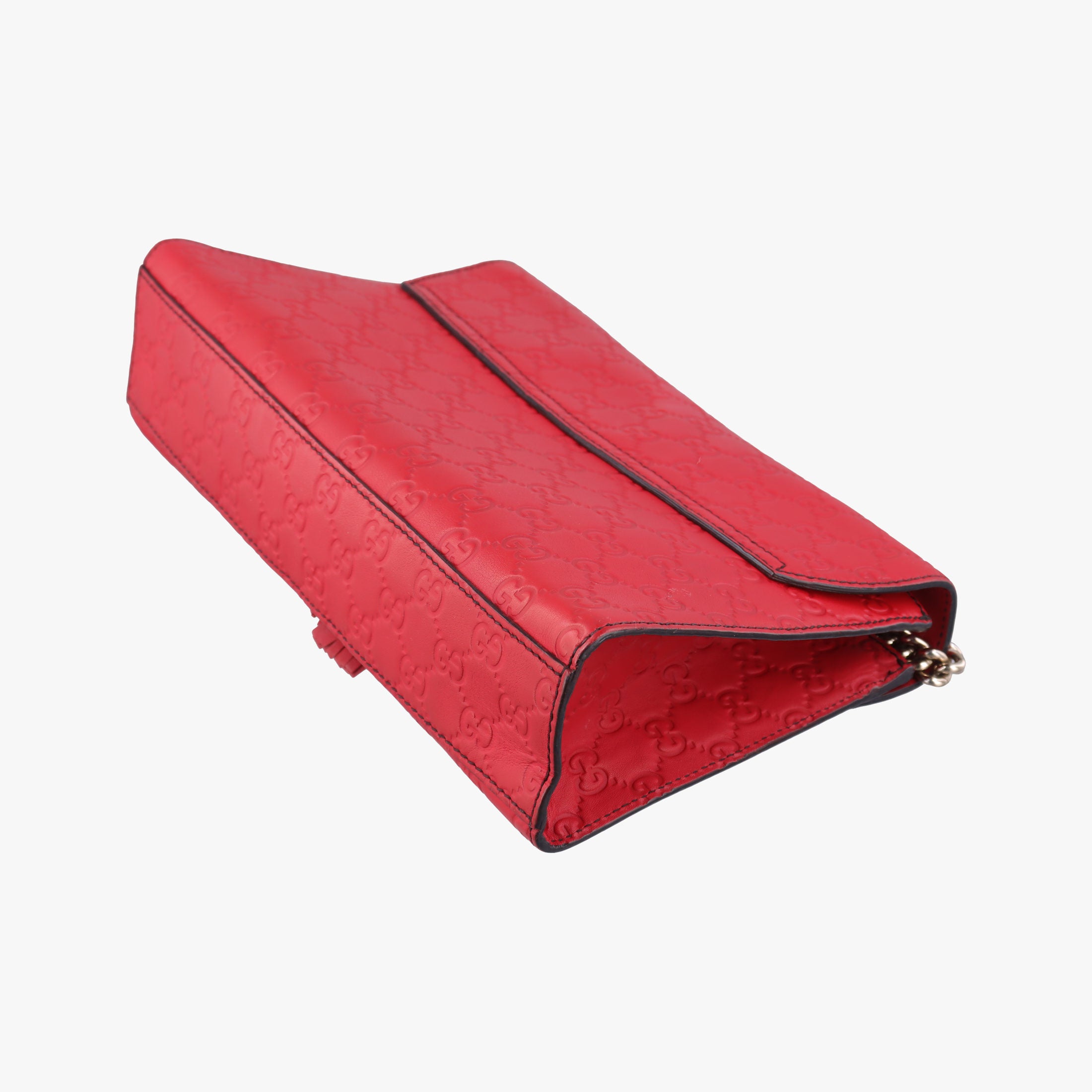 Pre-owned Gucci Emily Red Leather 295402 shoulderbag | stylenewstar