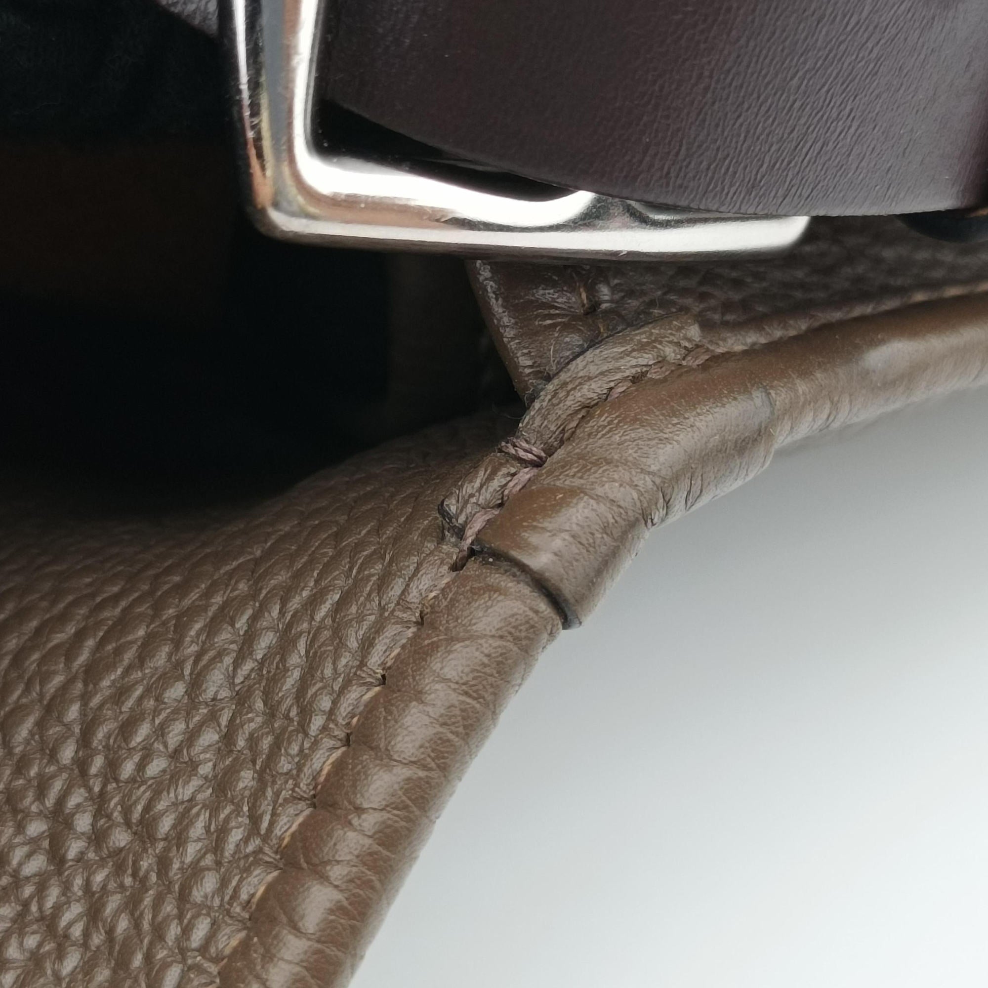 Pre-owned Hermes Barda 30 Brown Taurillon Clemence Leather  shoulderbag | stylenewstar
