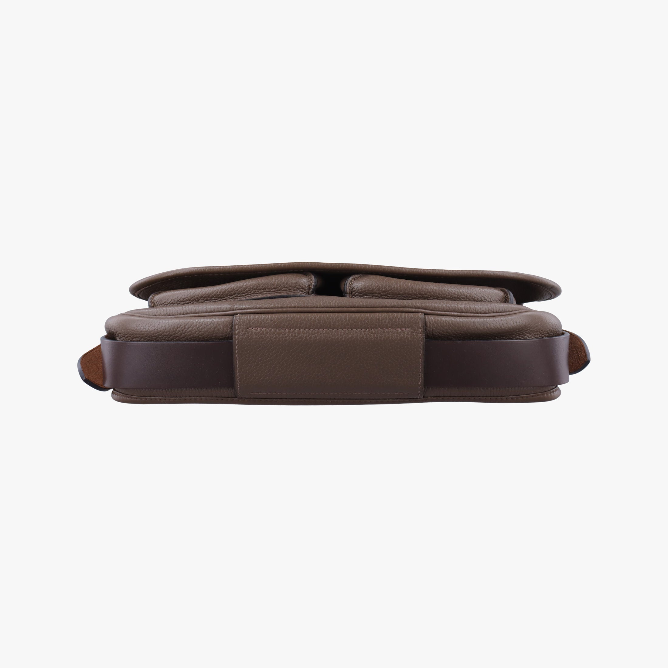 Pre-owned Hermes Barda 30 Brown Taurillon Clemence Leather  shoulderbag | stylenewstar