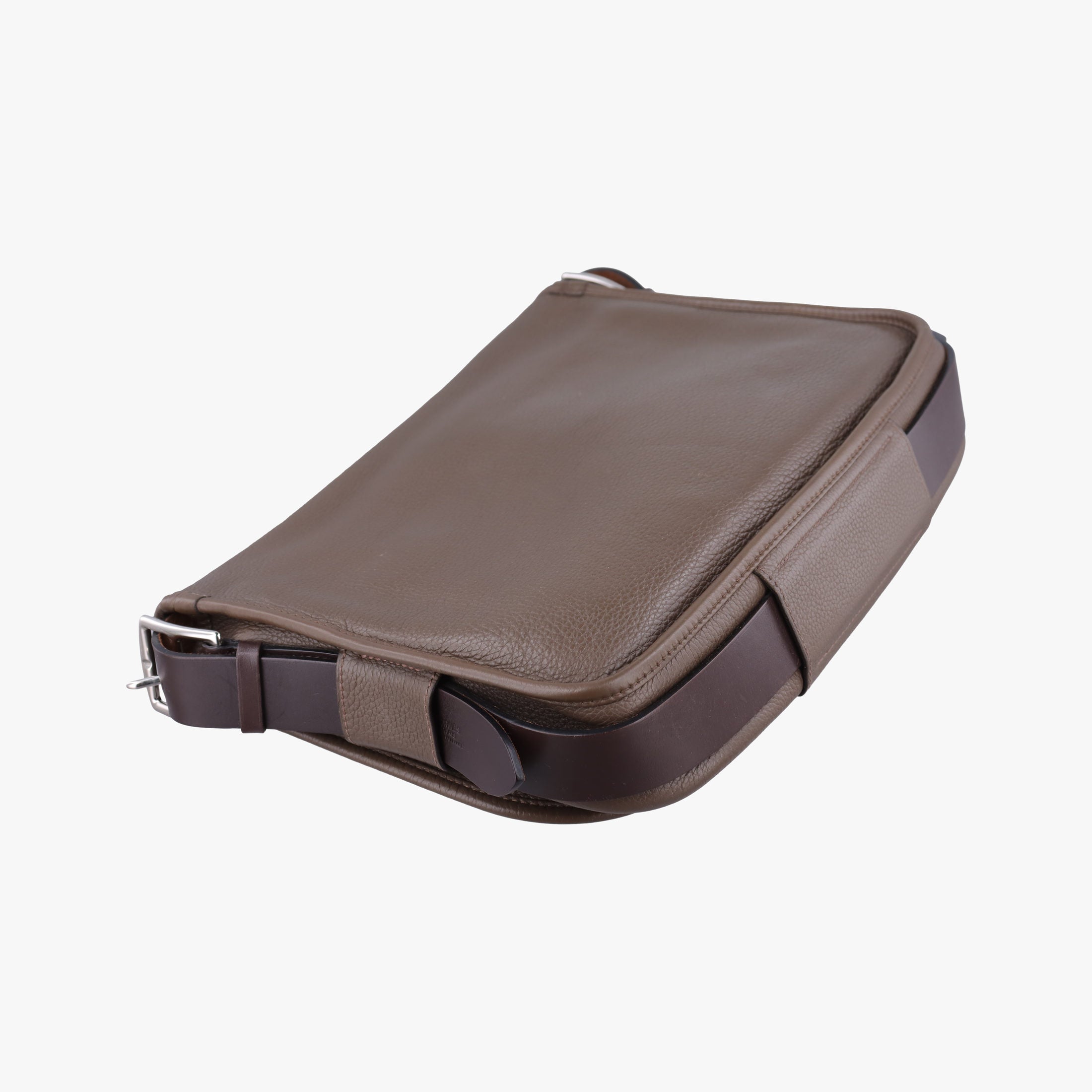 Pre-owned Hermes Barda 30 Brown Taurillon Clemence Leather  shoulderbag | stylenewstar