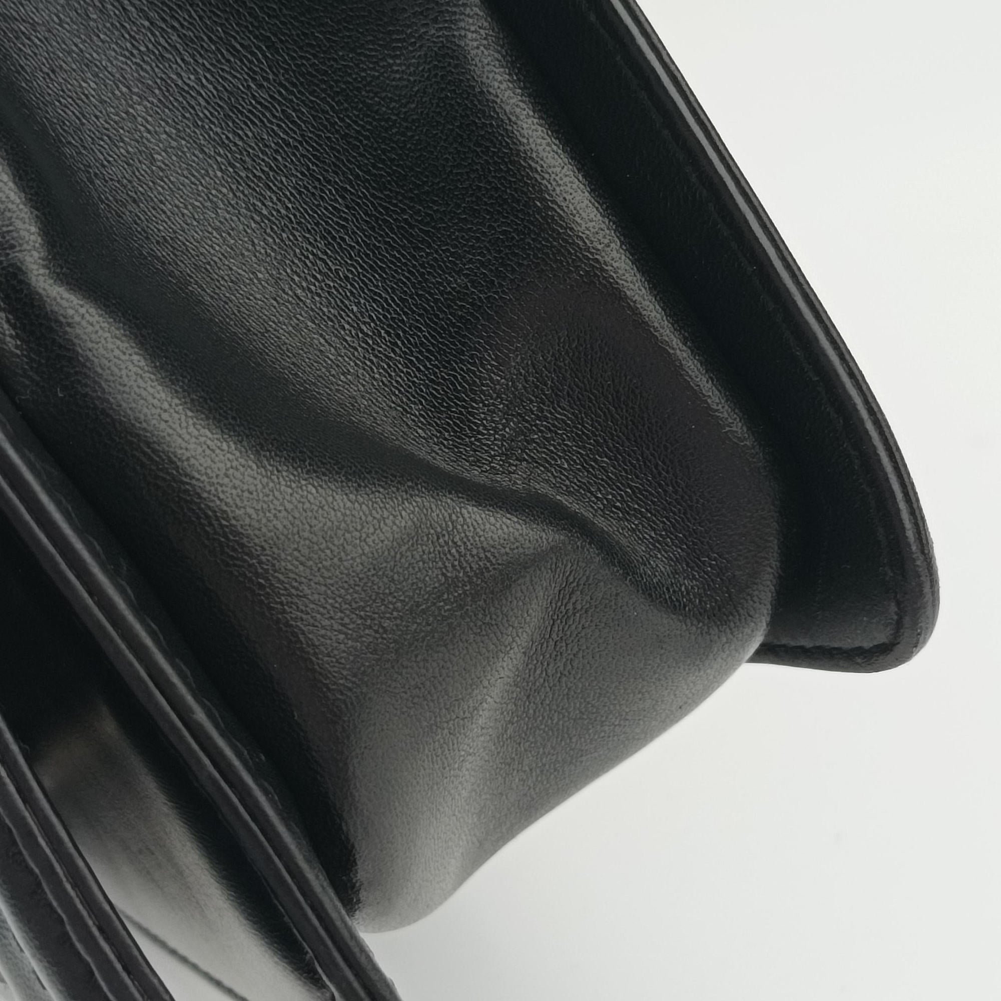 Pre-owned Chanel BOY CHANEL Black lambskin A67086 shoulderbag | stylenewstar