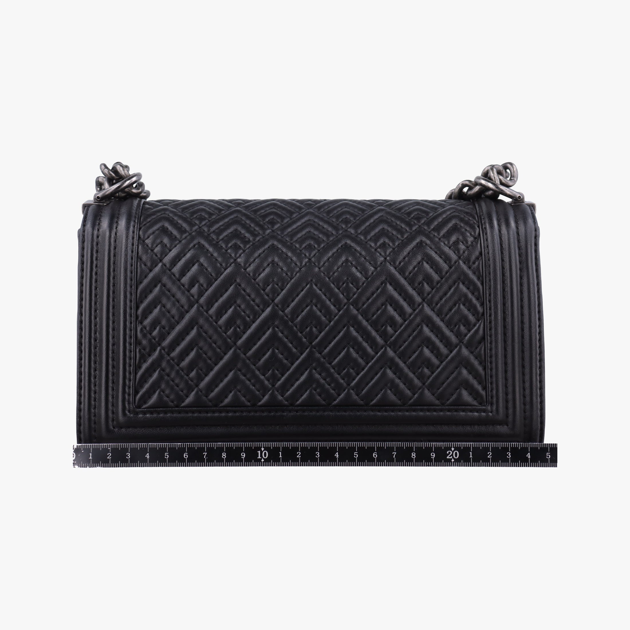Pre-owned Chanel BOY CHANEL Black lambskin A67086 shoulderbag | stylenewstar
